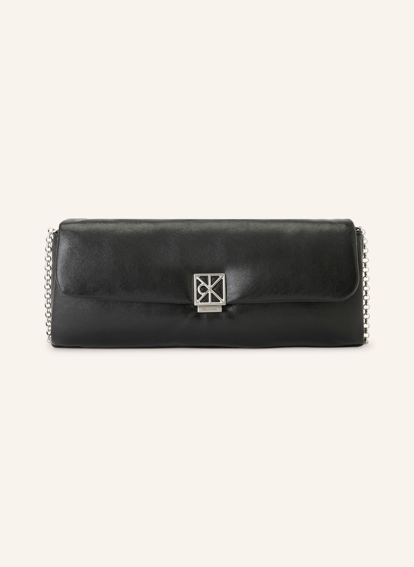 Calvin Klein Clutch: SCHWARZ / SILBER