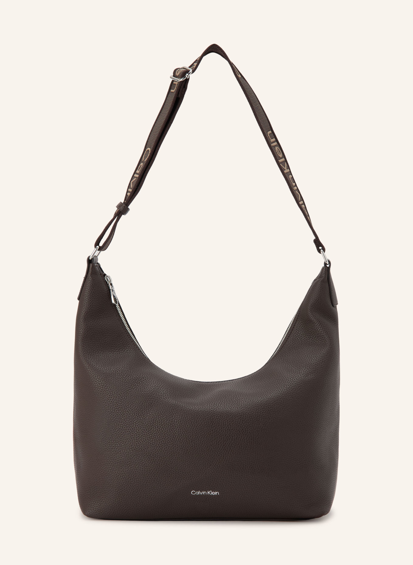 Calvin Klein Buideltas: MARRON FONCÉ / ZILVER