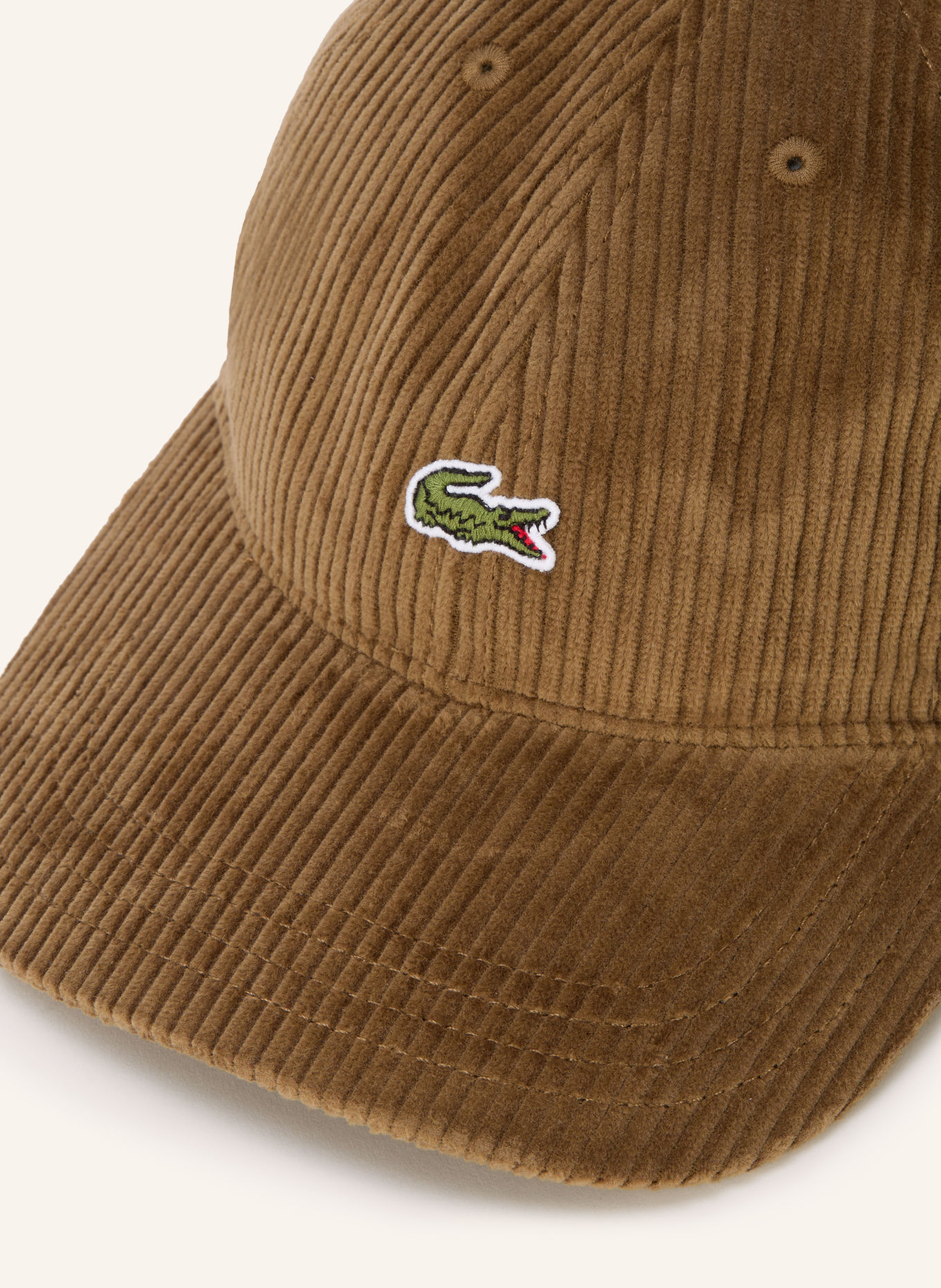 LACOSTE Cord-Cap: BRAUN