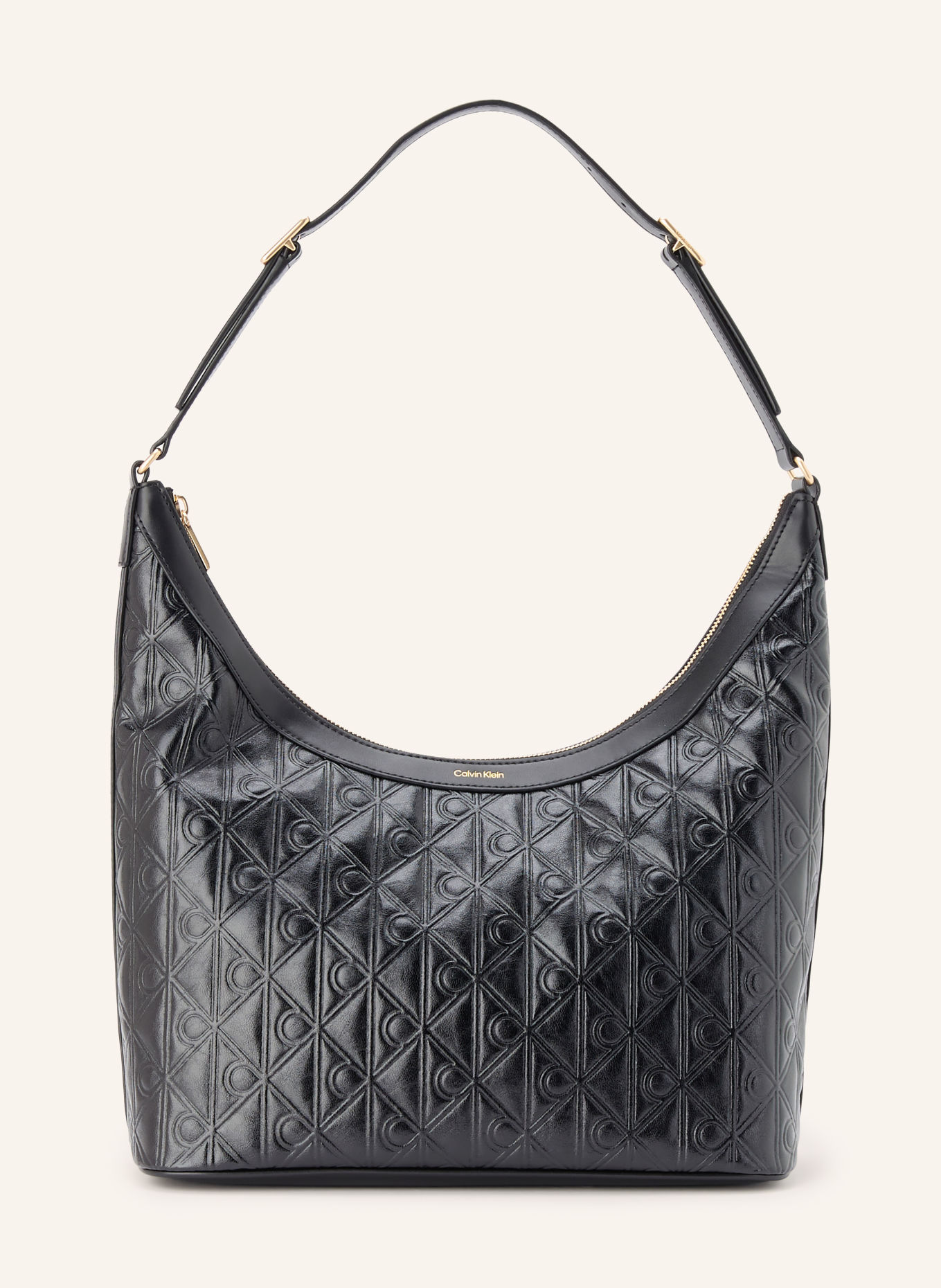 Calvin Klein Schultertasche: SCHWARZ / GOLD