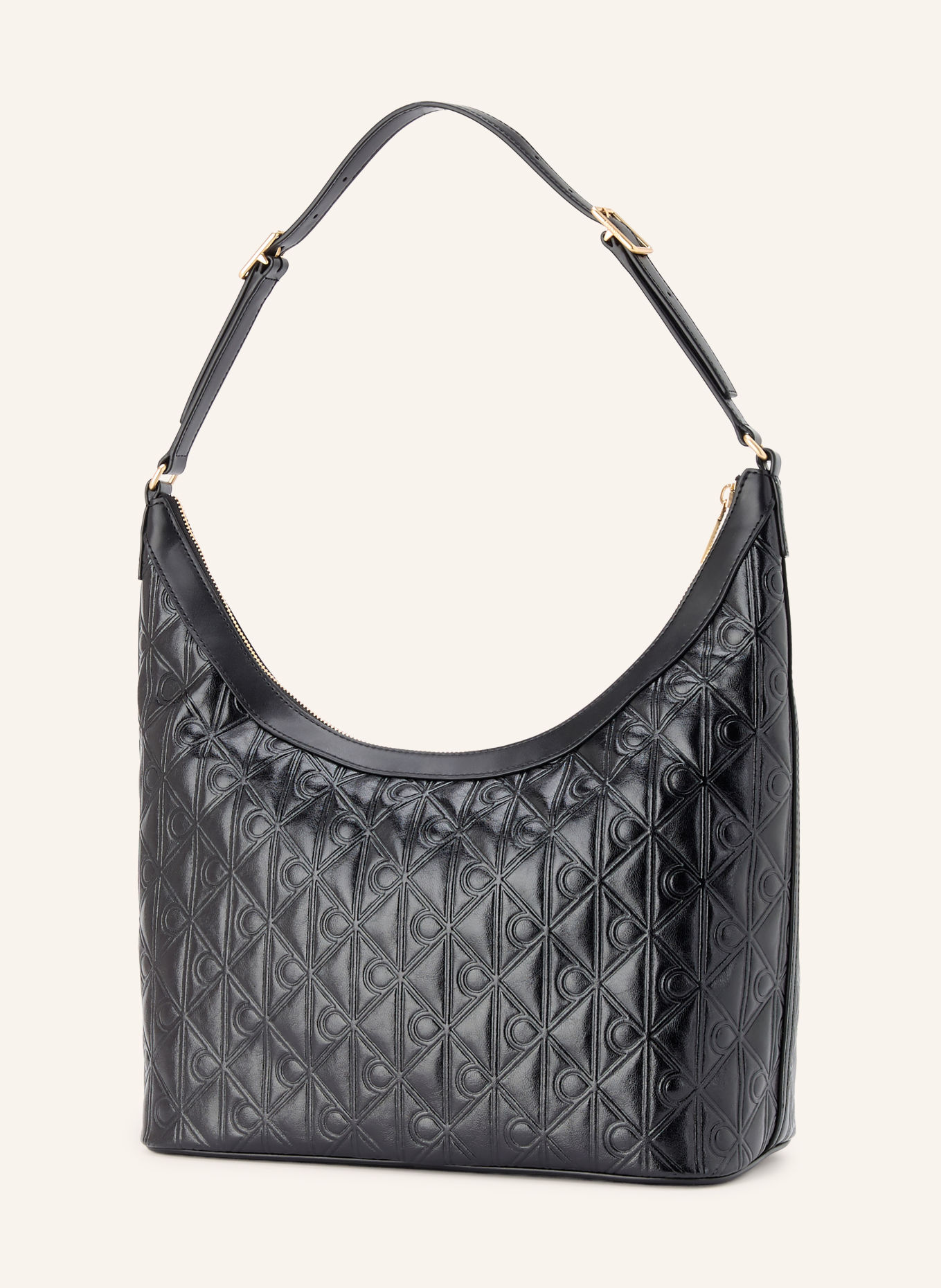 Calvin Klein Schultertasche: SCHWARZ / GOLD