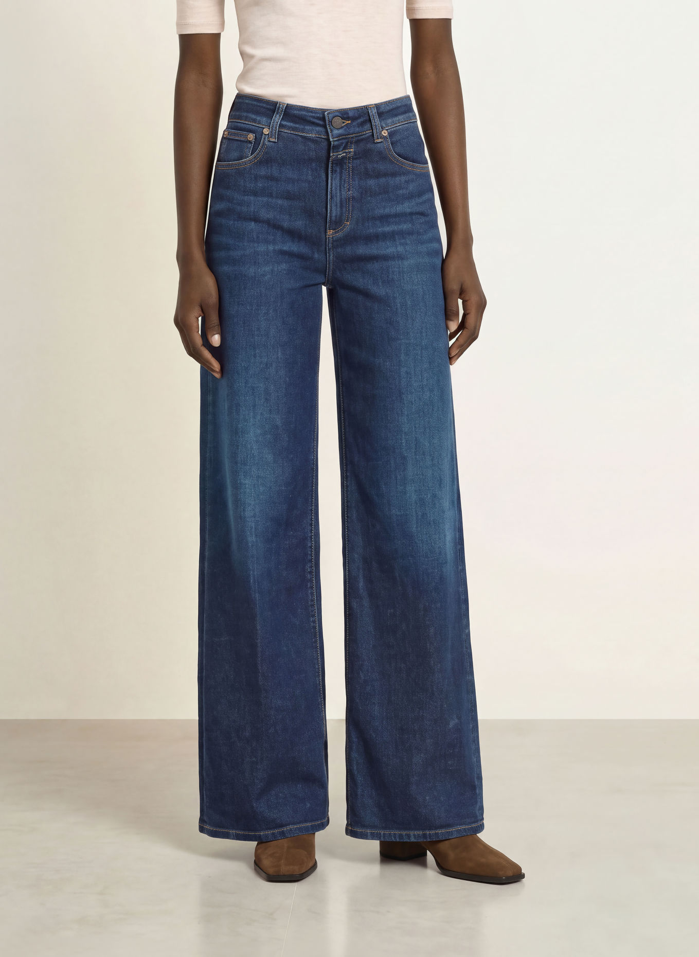 CLOSED Flared Jeans JANNA: DBL DARK BLUE