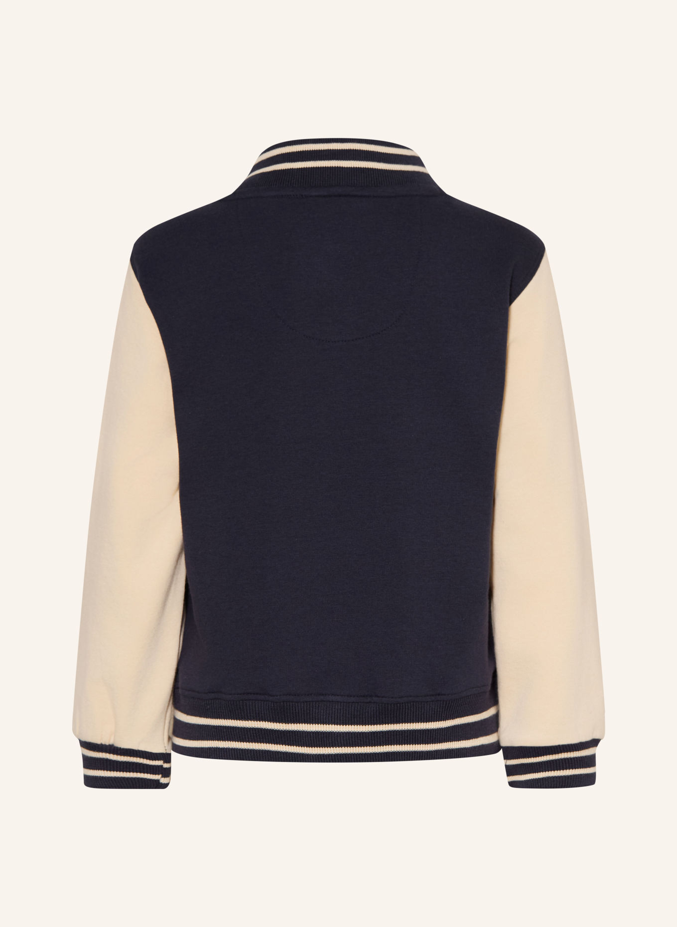 Koko Noko Veste universitaire: BEIGE / MARRON / BLEU FONCÉ