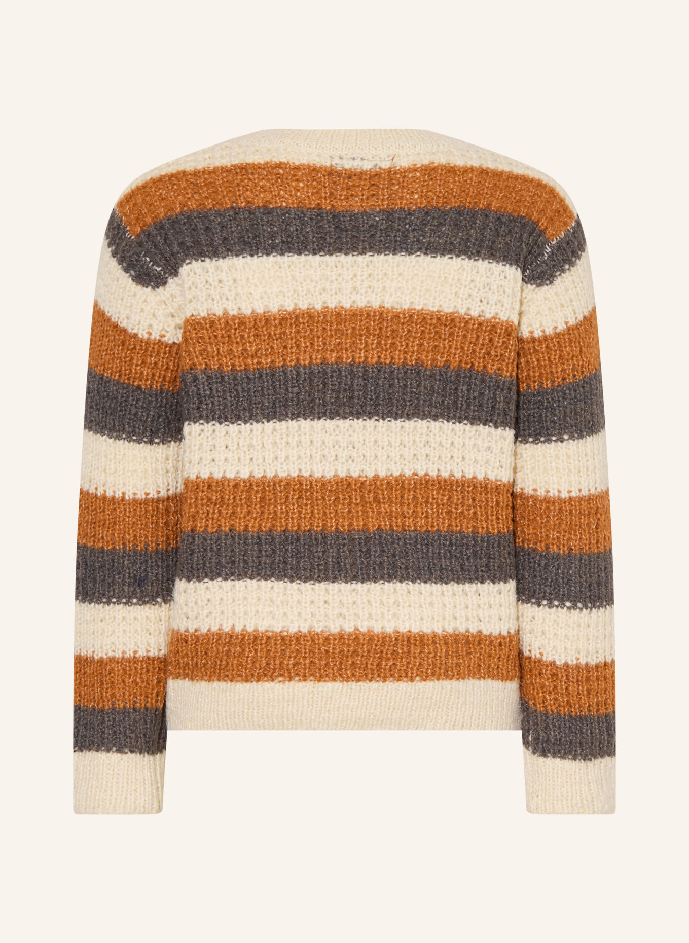 Koko Noko Sweater: DARK ORANGE / CREAM / DARK GRAY