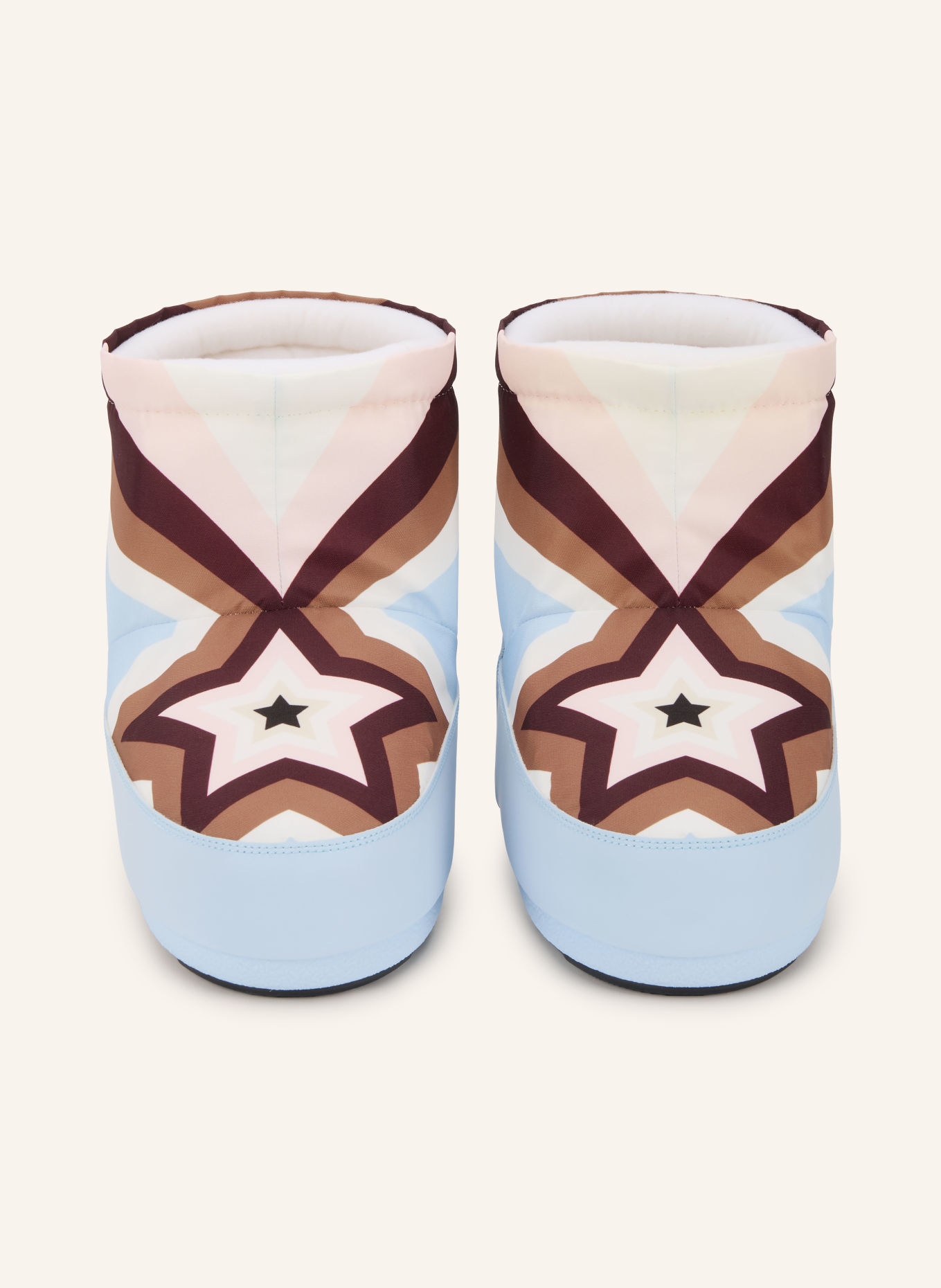 MOON BOOT Moon boots COMET: BLEU CLAIR / MARRON FONCÉ / ROSÉ