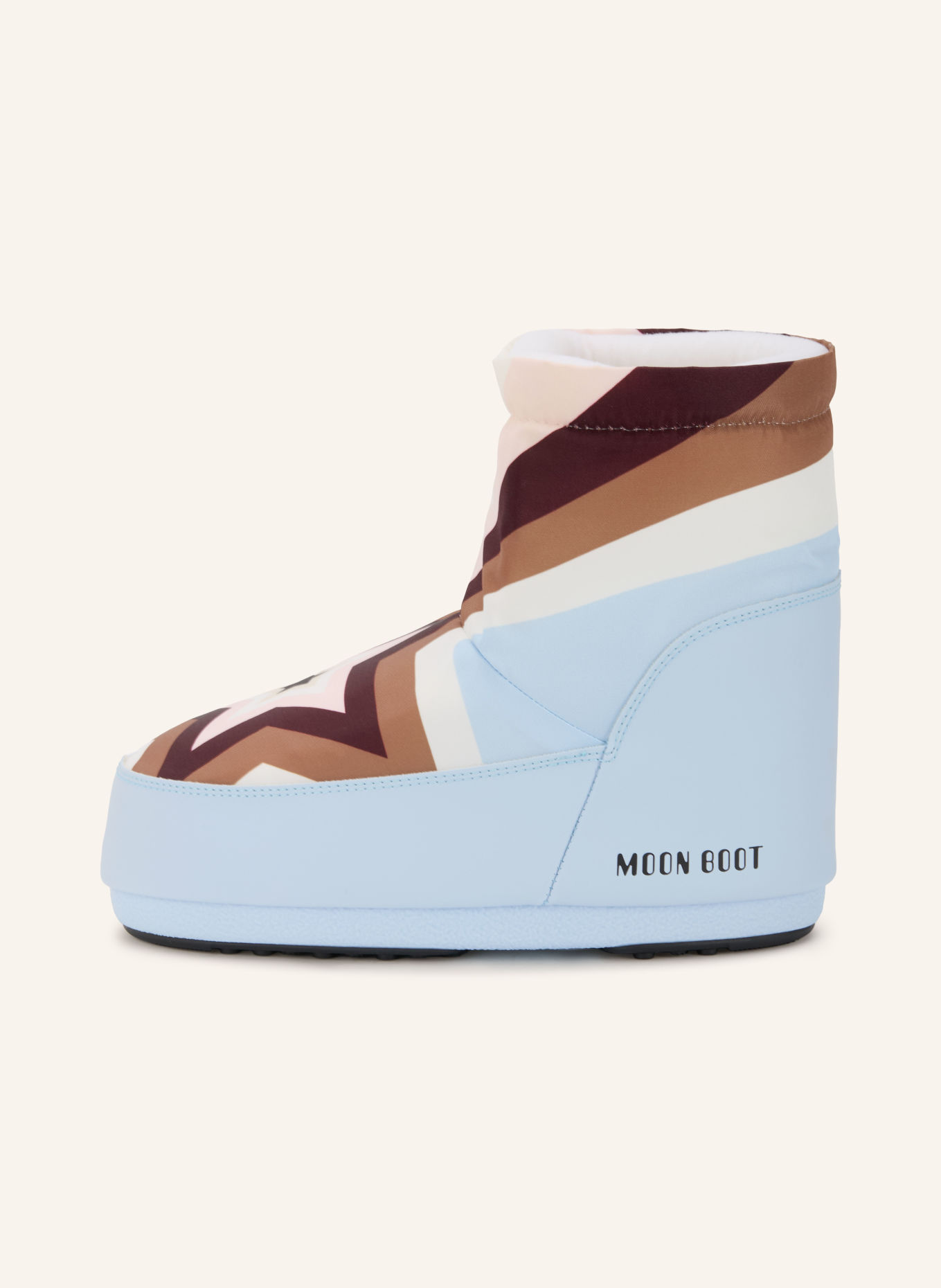 MOON BOOT Moon boots COMET: BLEU CLAIR / MARRON FONCÉ / ROSÉ
