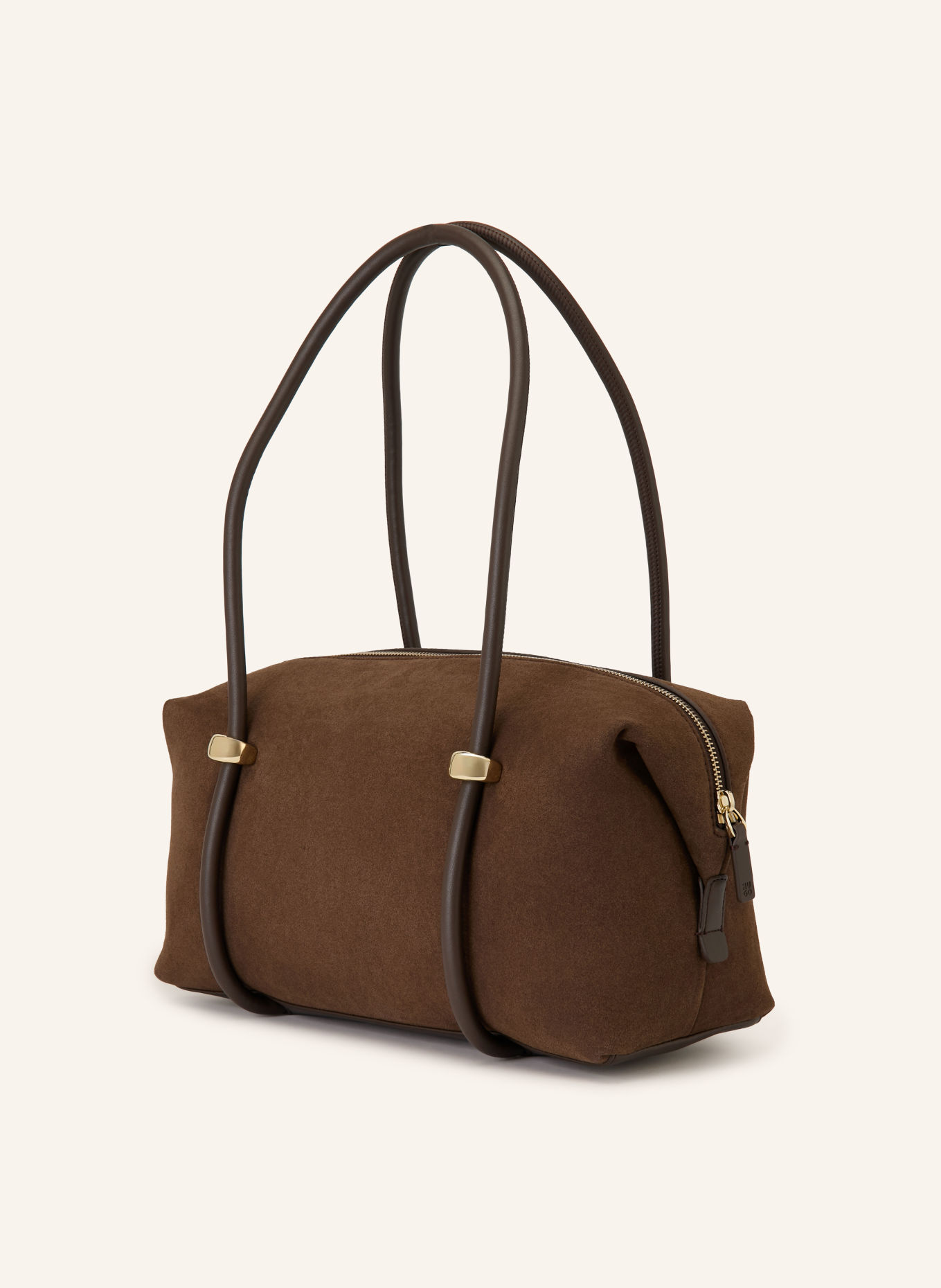 HUGO Schultertasche BRIONY: DUNKELBRAUN / GOLD