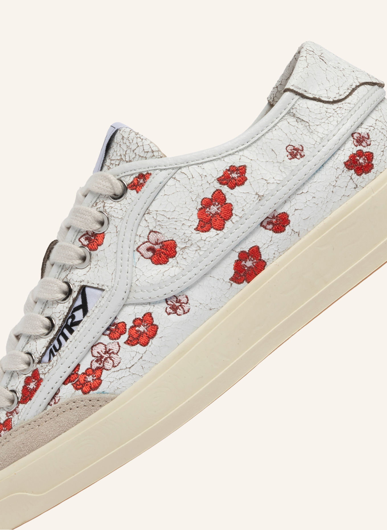 AUTRY Sneaker WINDSCAPE LOW JW: WEISS / BEIGE / ROT