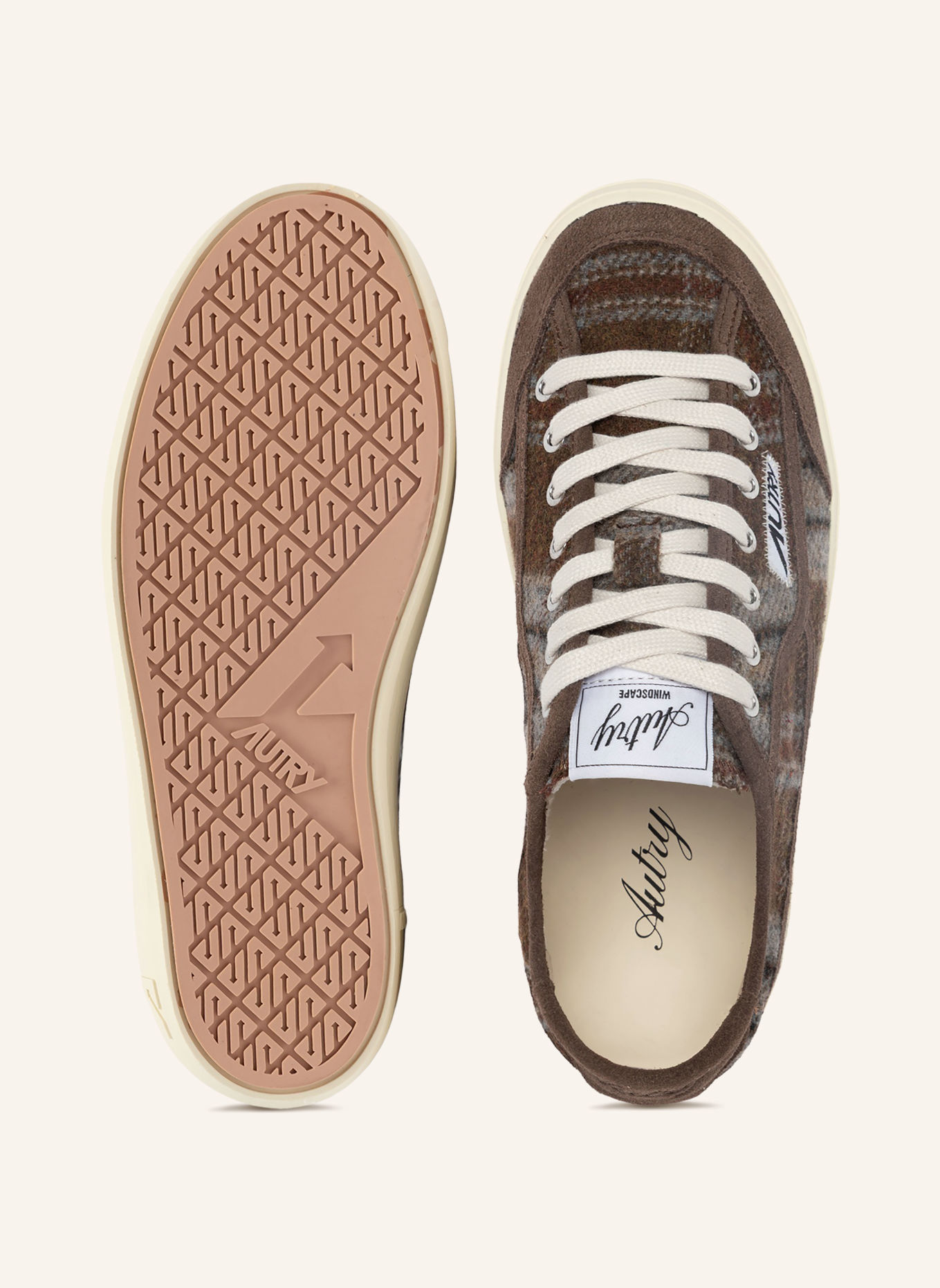 AUTRY Sneakersy WINDSCAPE LOW XD: CIEMNOBRĄZOWY / BEŻOWY / JASNONIEBIESKI