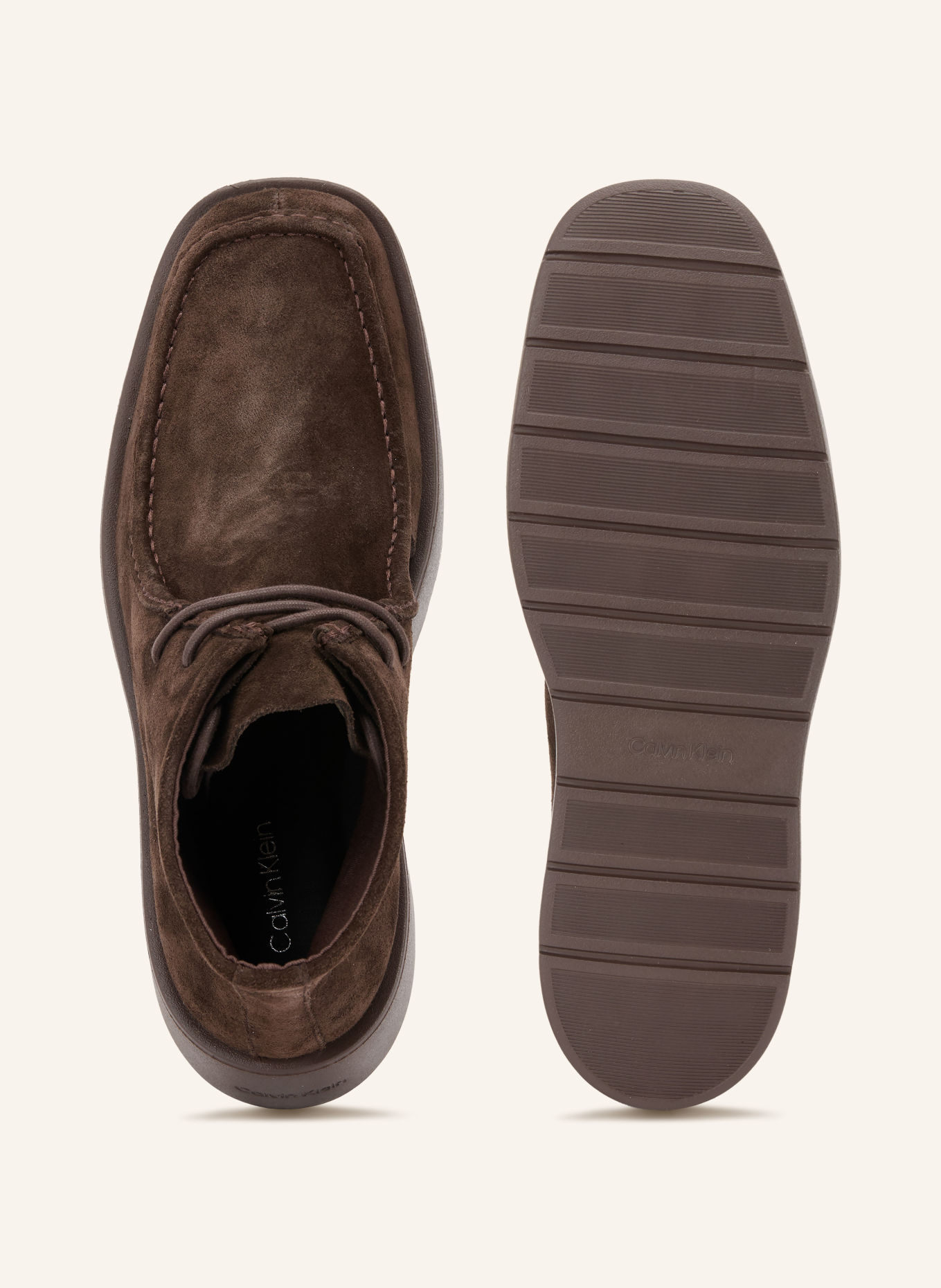 Calvin Klein Veterboots: MARRON FONCÉ