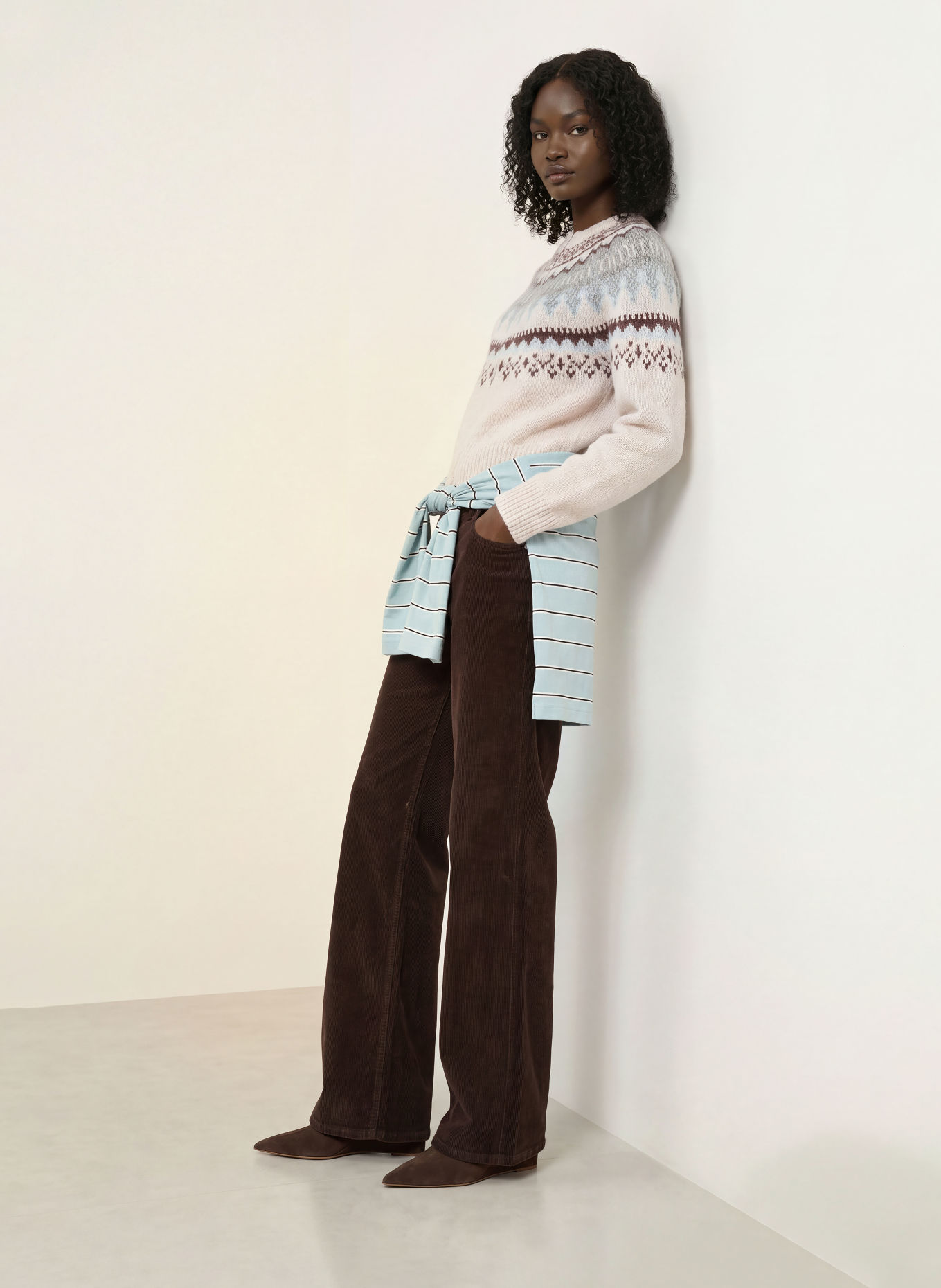 CLOSED Cordbroek GILLAN: MARRON FONCÉ