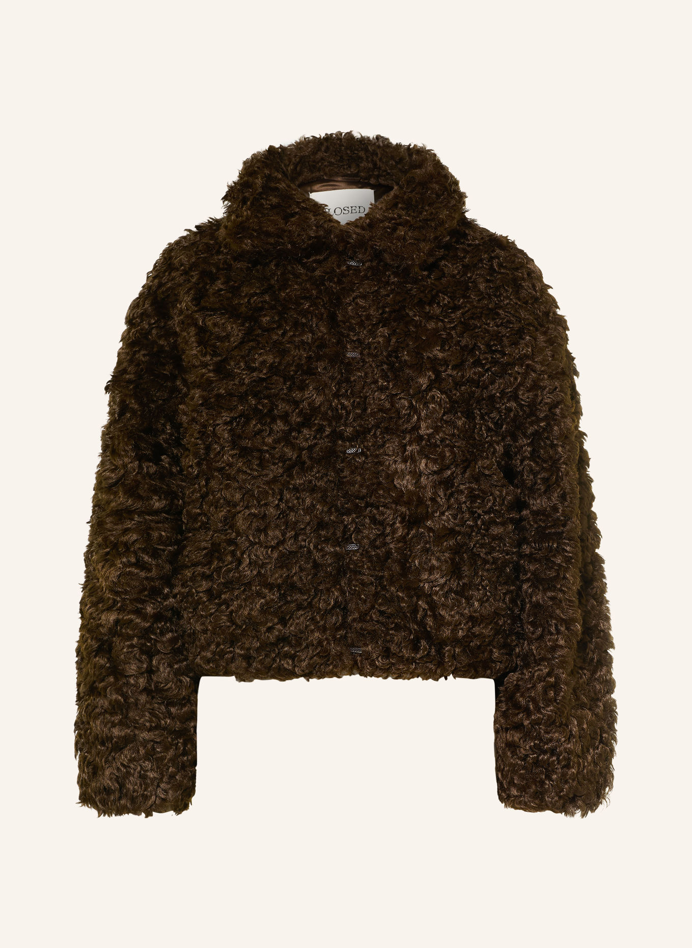 CLOSED Plush Jacket: BROWN