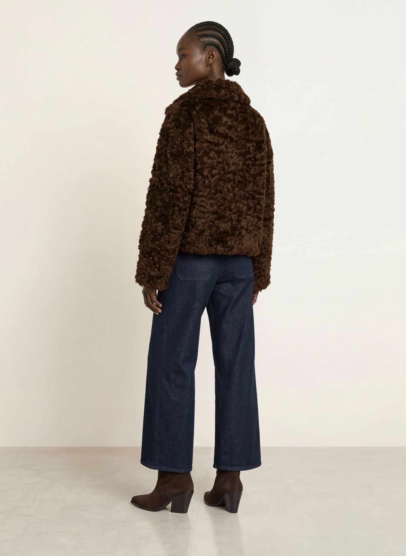 CLOSED Plush Jacket: BROWN