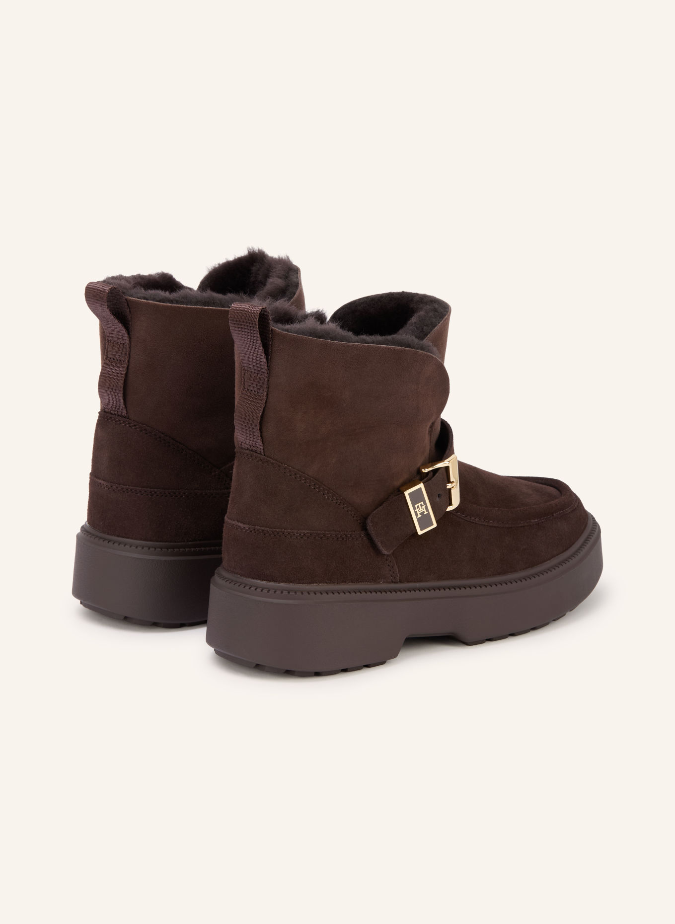 TOMMY HILFIGER Boots: MARRON FONCÉ