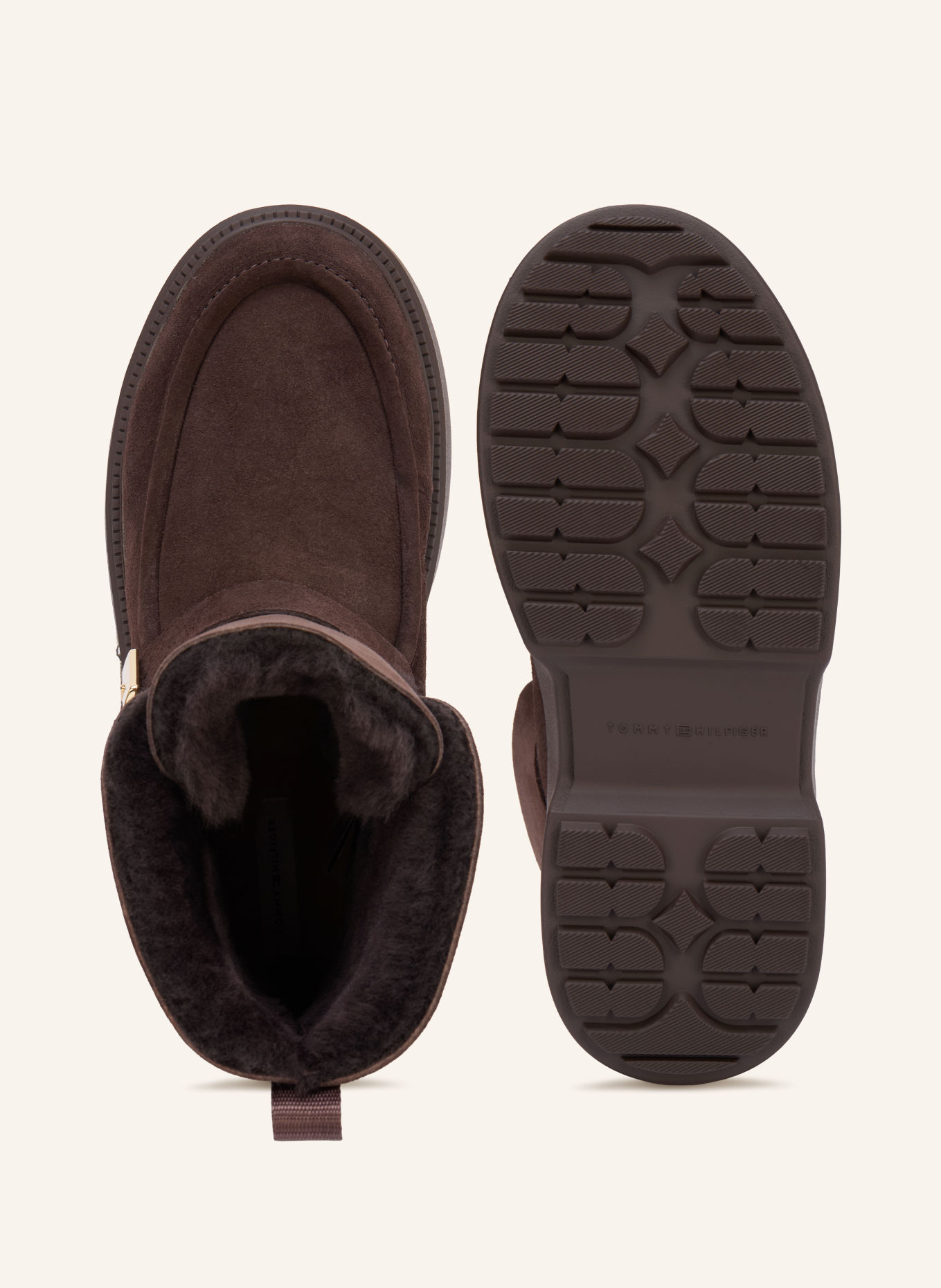 TOMMY HILFIGER Boots: MARRON FONCÉ