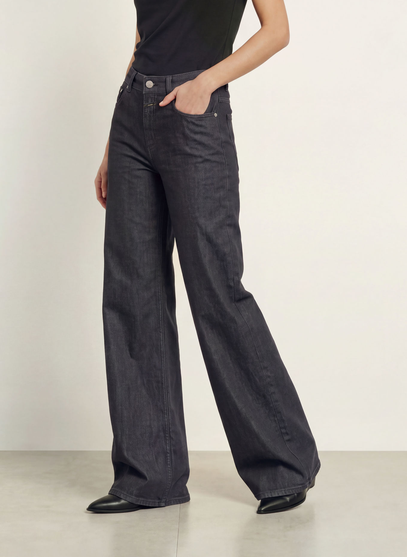 CLOSED JANNA Flared jeans: DGY Dark Grey