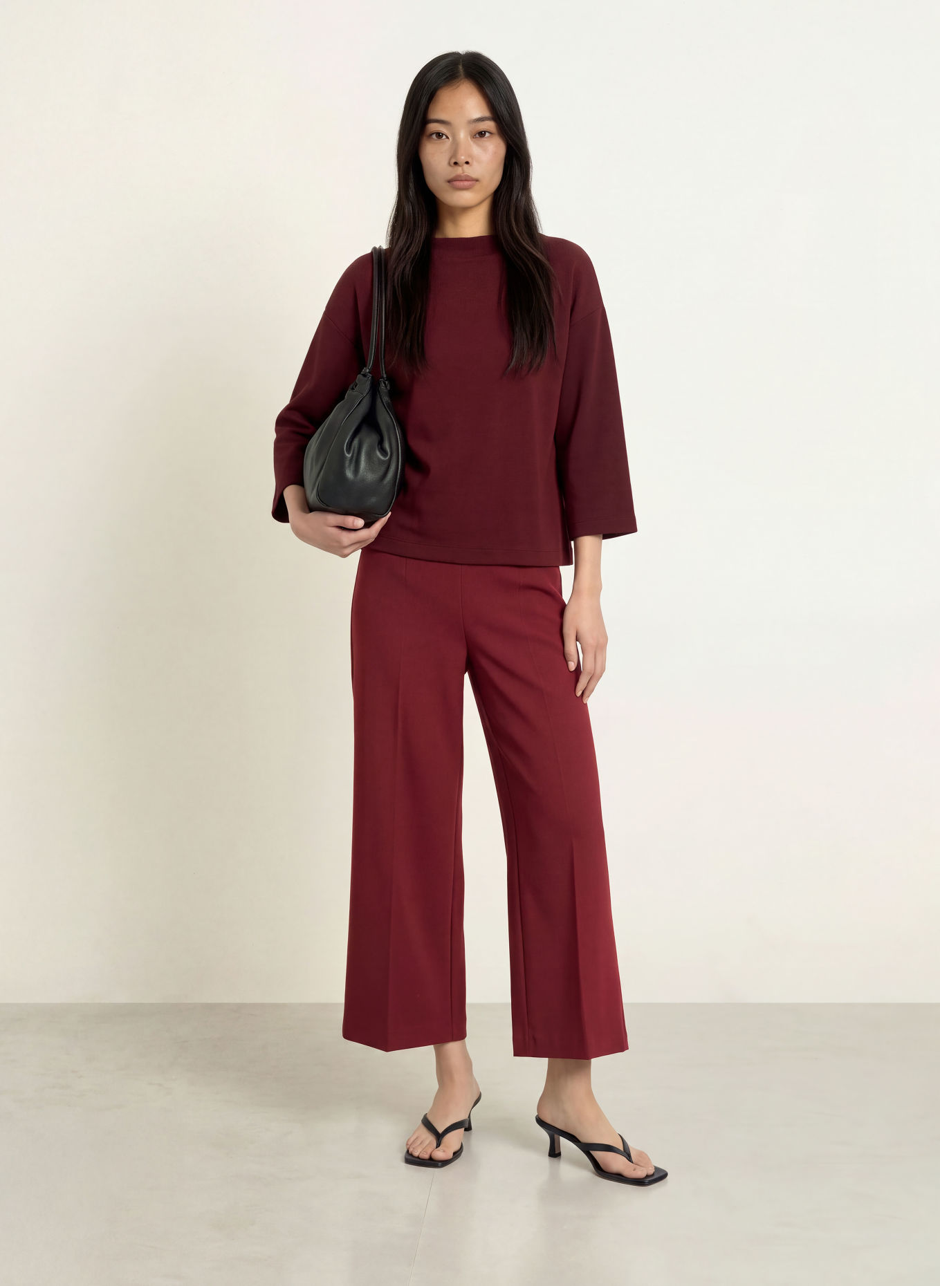 MORE & MORE Culotte: MØRKERØD