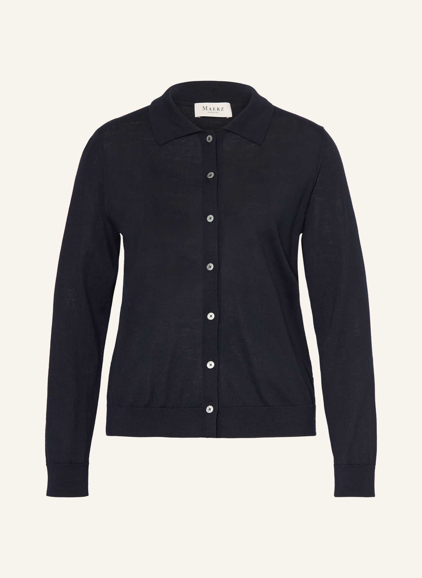 MAERZ MUENCHEN Cardigan: BLACK
