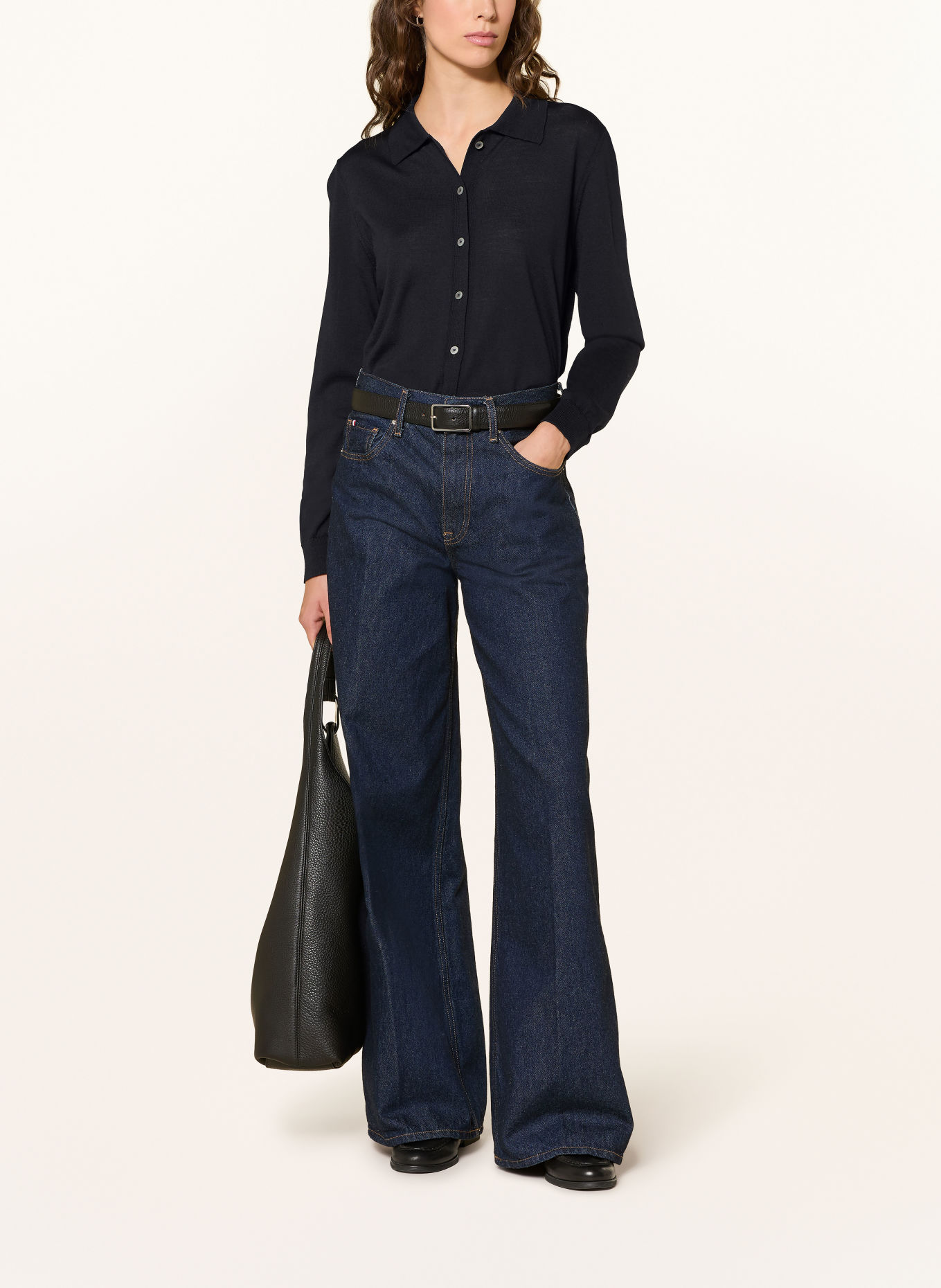 MAERZ MUENCHEN Cardigan: BLACK