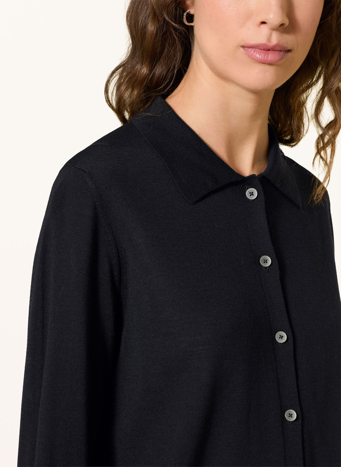 MAERZ MUENCHEN Cardigan: BLACK