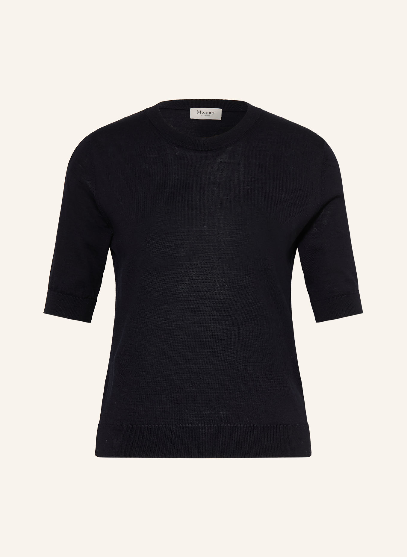 MAERZ MUENCHEN Knit shirt: DARK BLUE