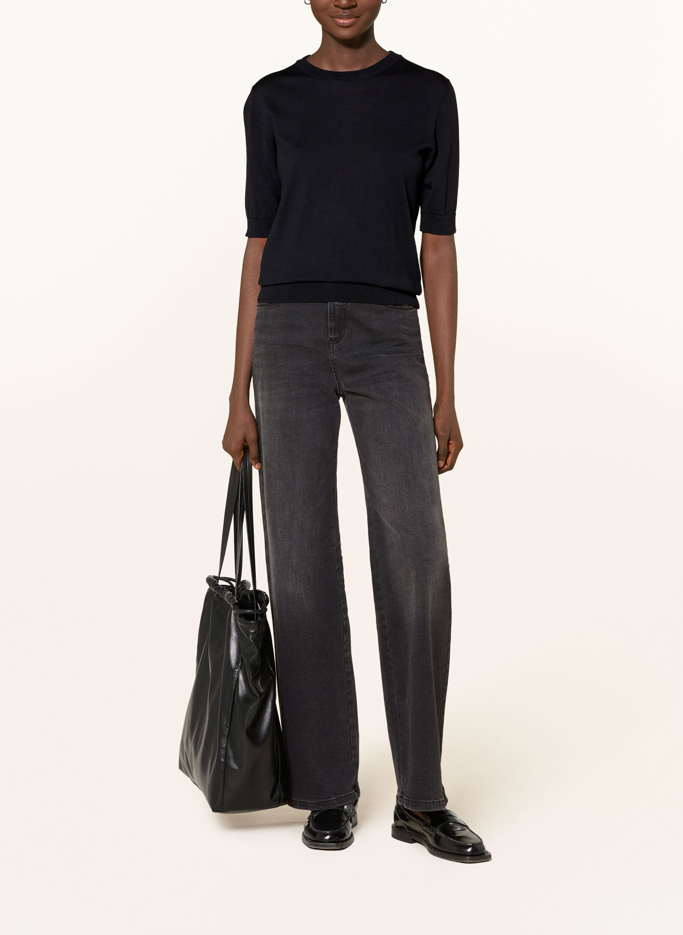 MAERZ MUENCHEN Knit shirt: DARK BLUE