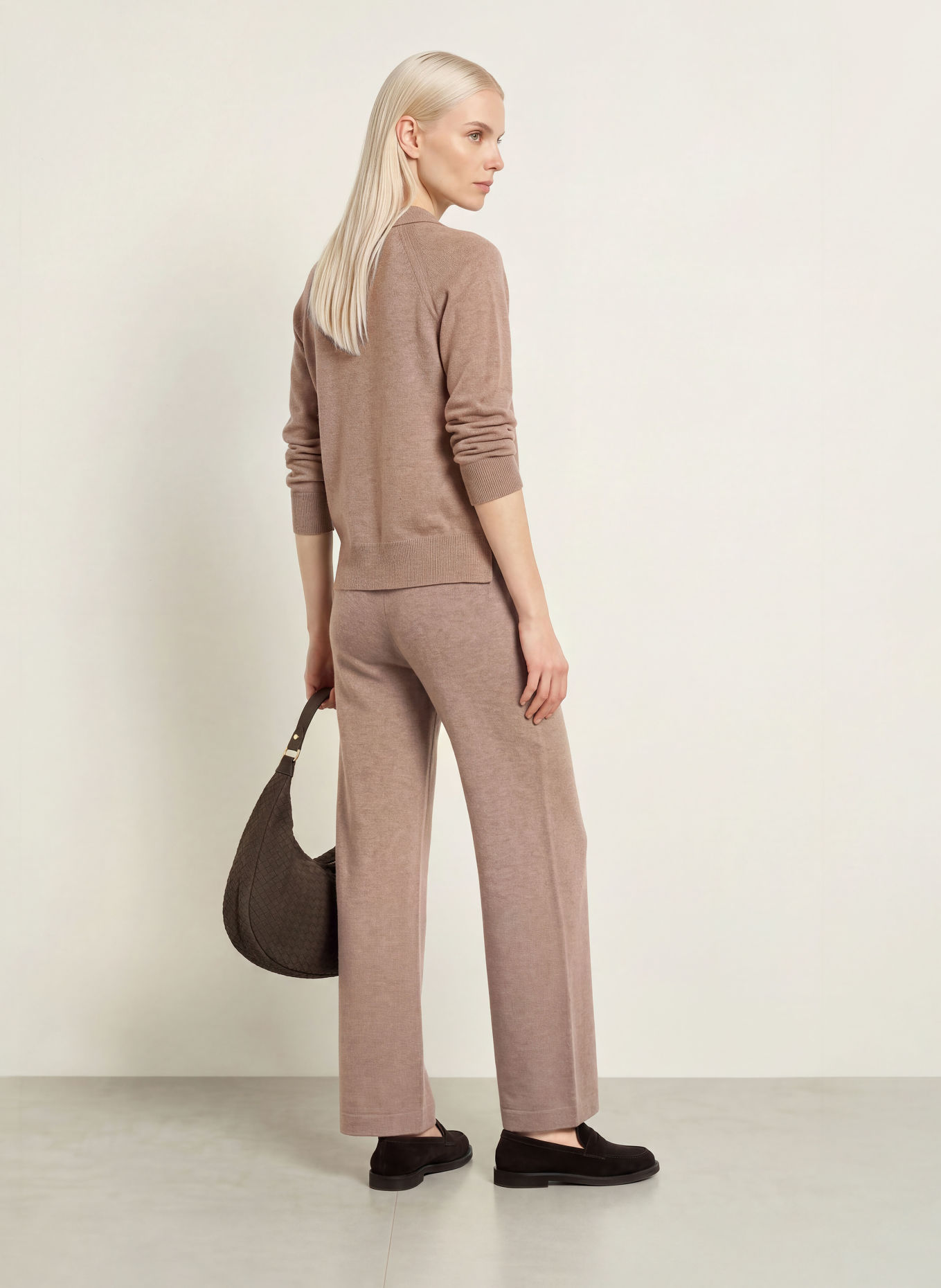 MAERZ MUENCHEN Knit Pants: TAUPE
