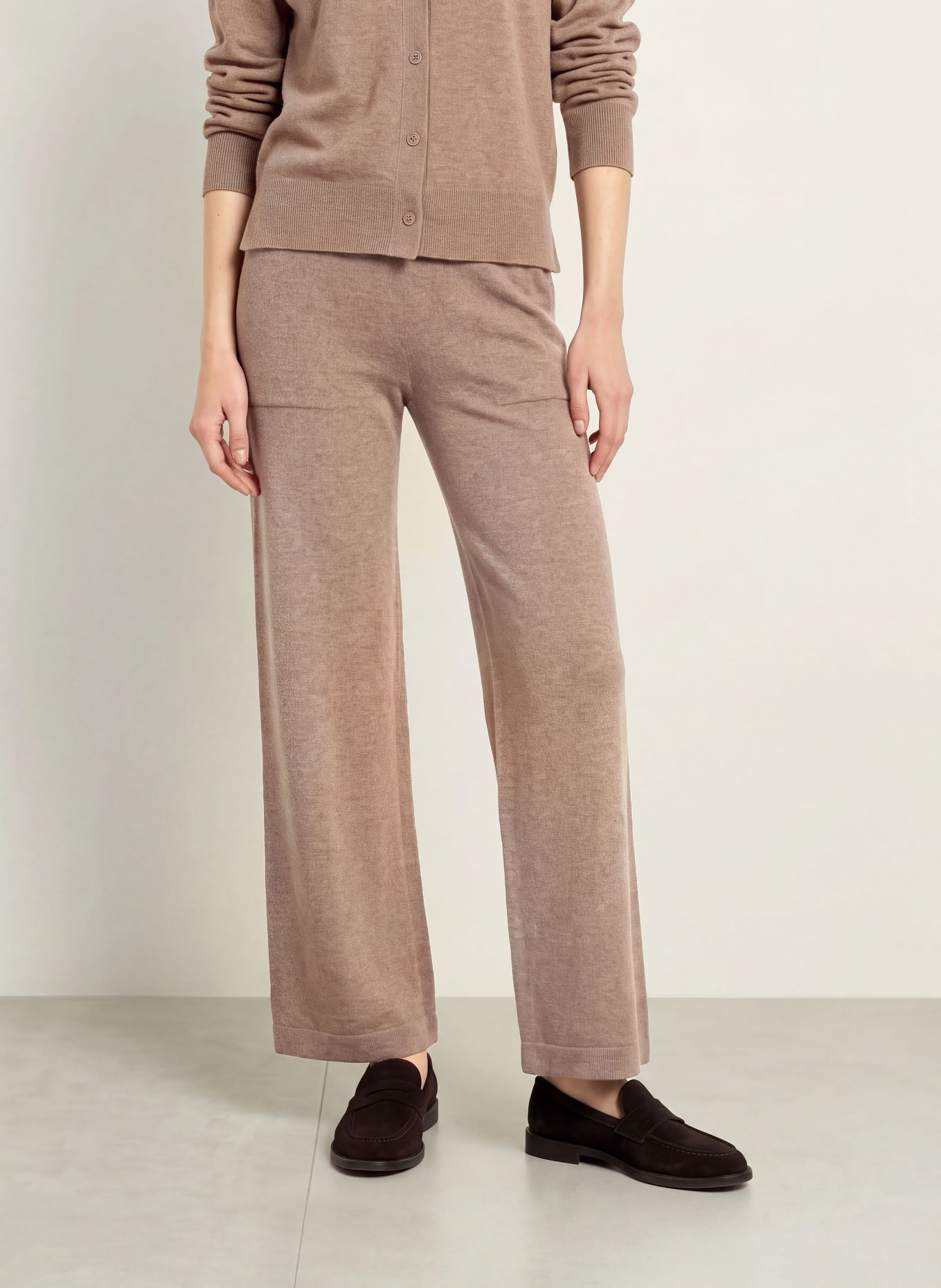 MAERZ MUENCHEN Knit Pants: TAUPE
