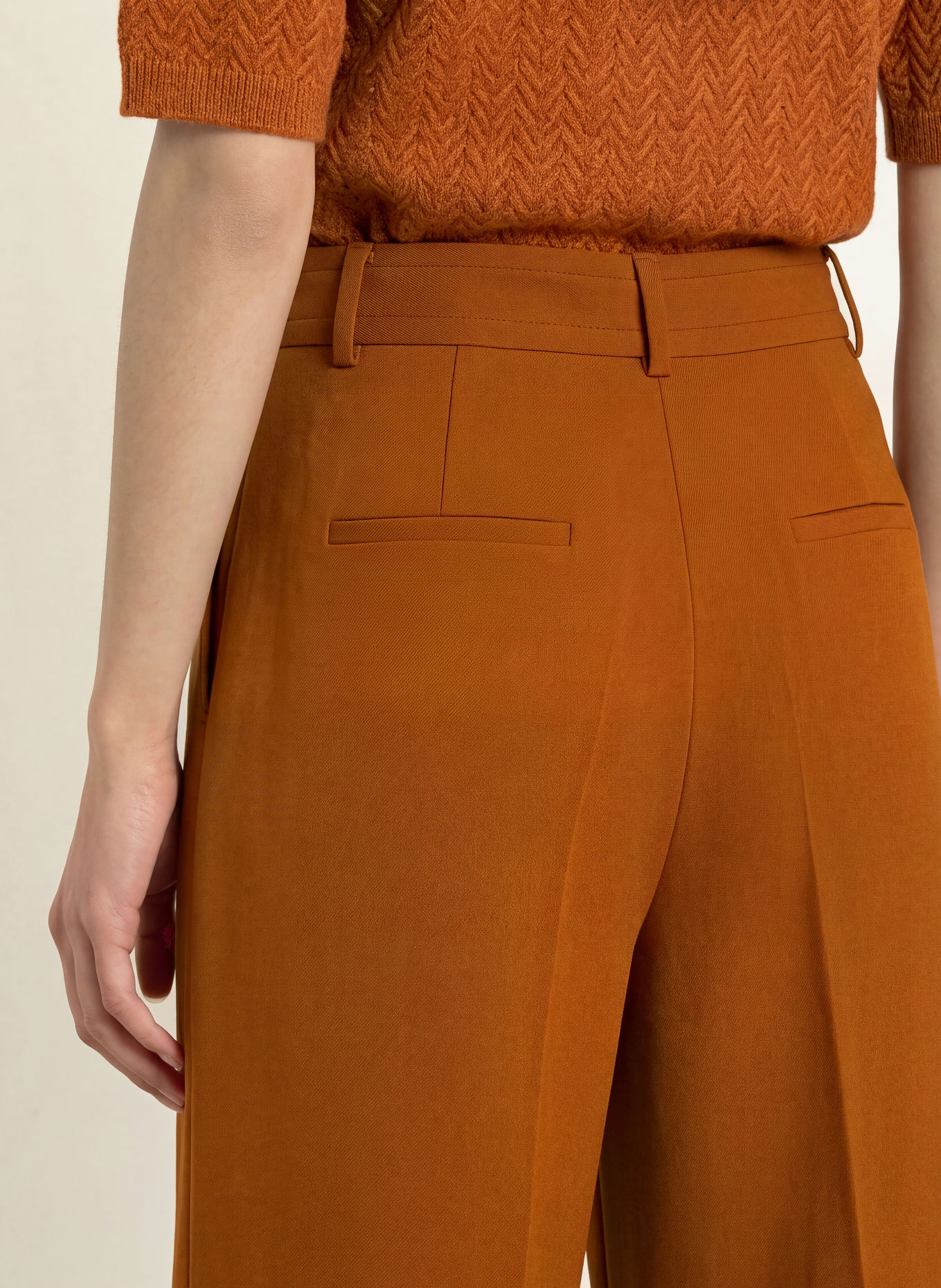 MORE & MORE Wide-leg trousers: DARK ORANGE