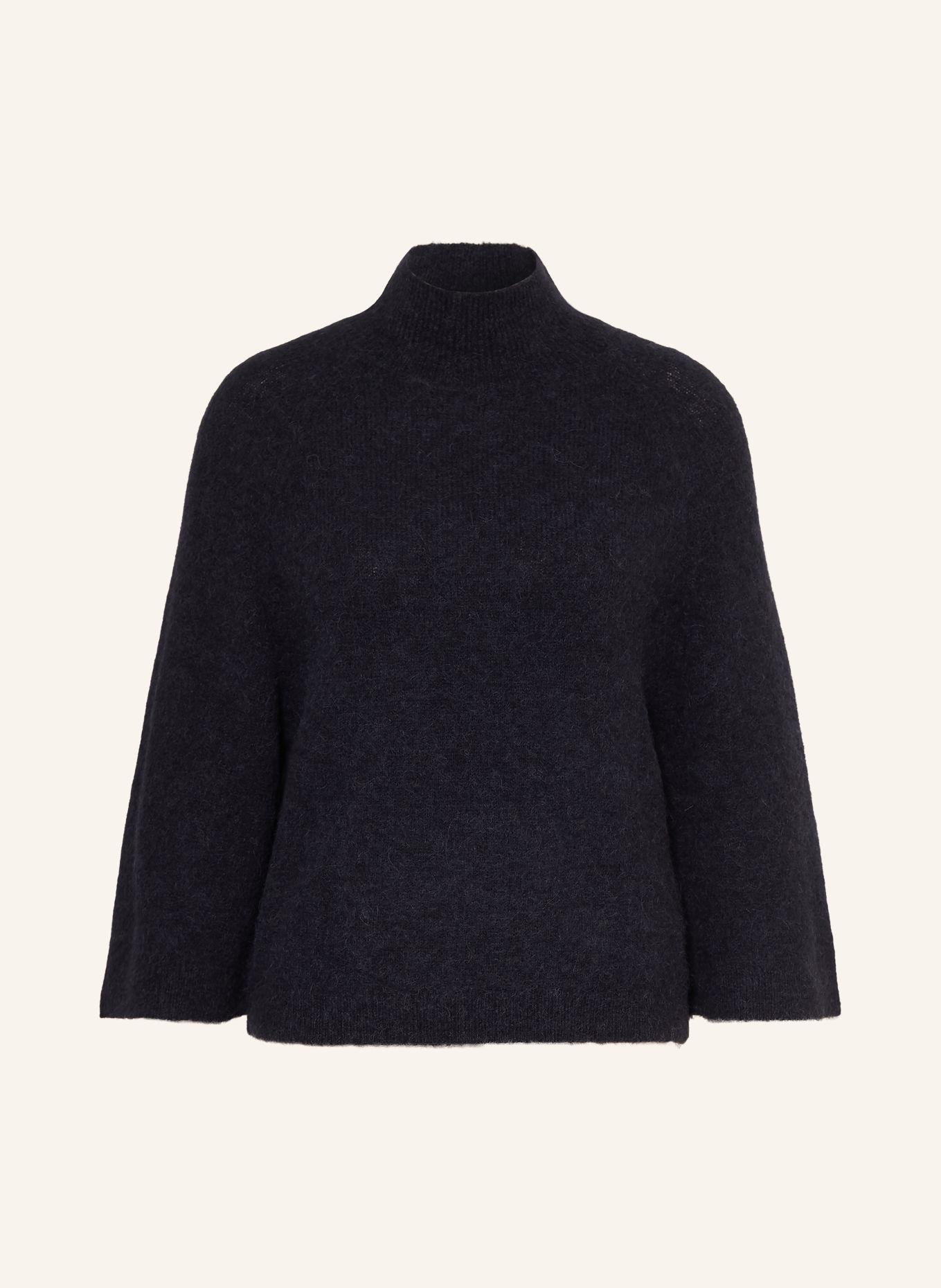 LUISA CERANO Sweater with alpaca and 3/4 sleeves: DARK BLUE