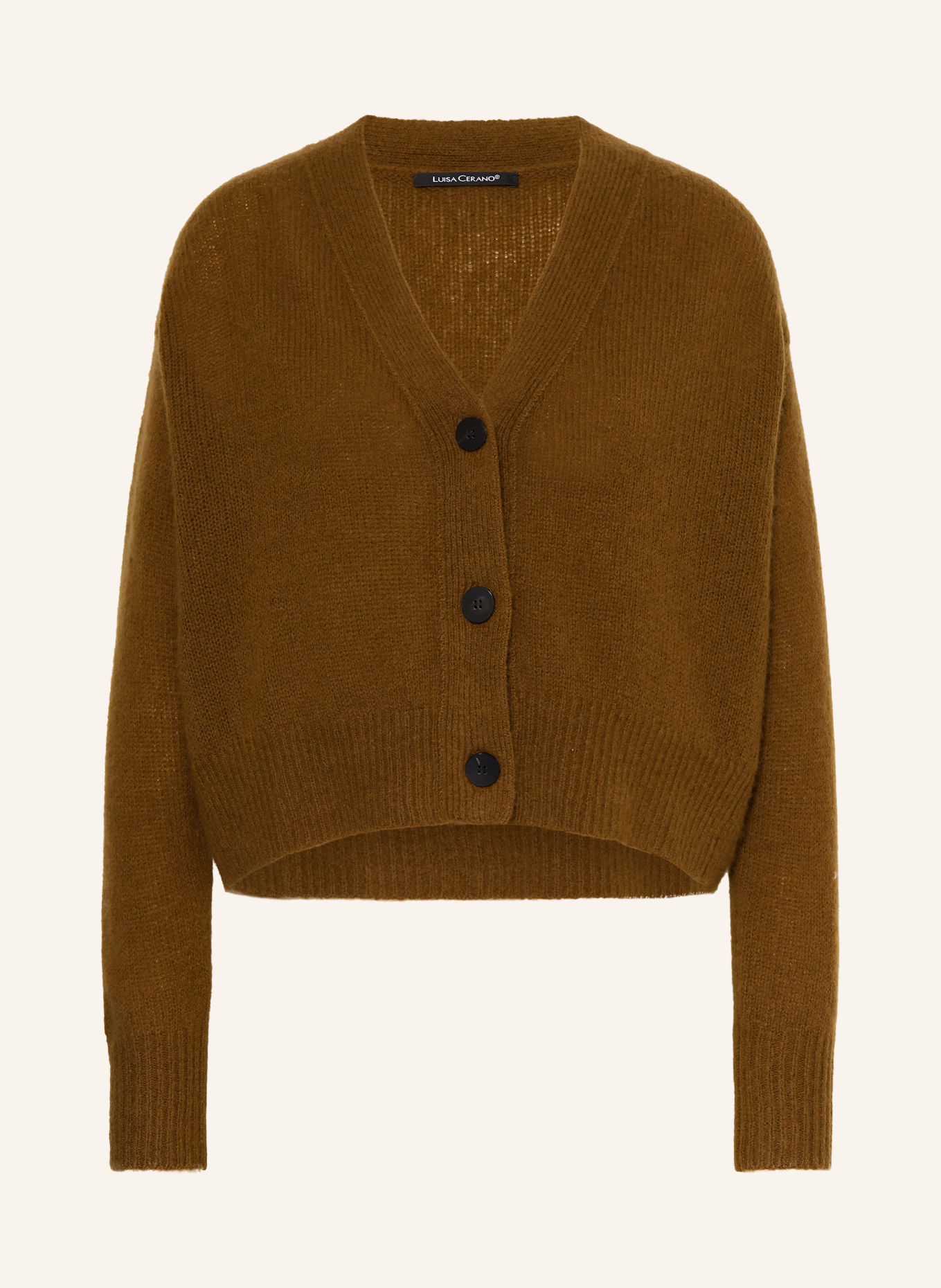 LUISA CERANO Cardigan: BROWN