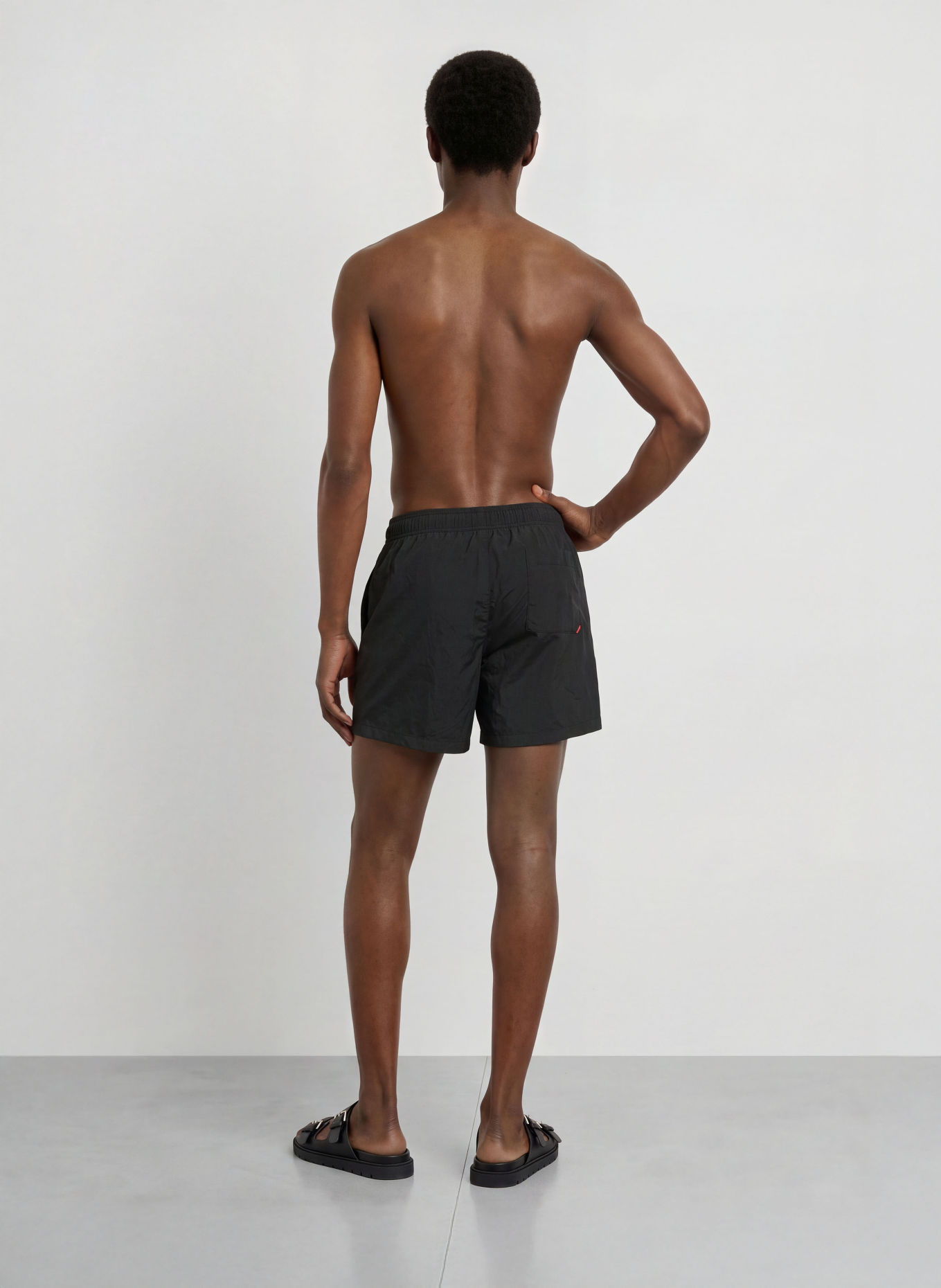HUGO AZURI Swim shorts: BLACK