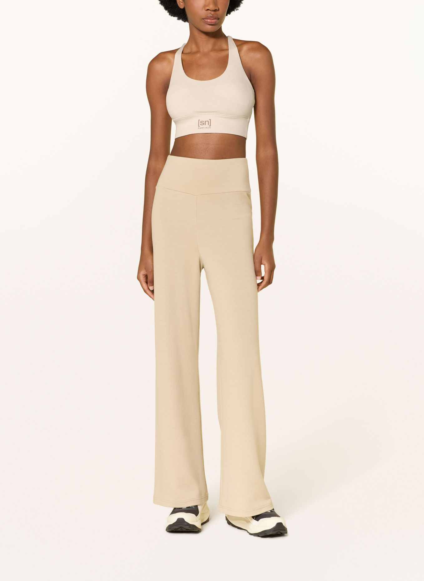 super.natural Haut fonctionnel court ALL DAY SUPER en laine mérinos: BEIGE