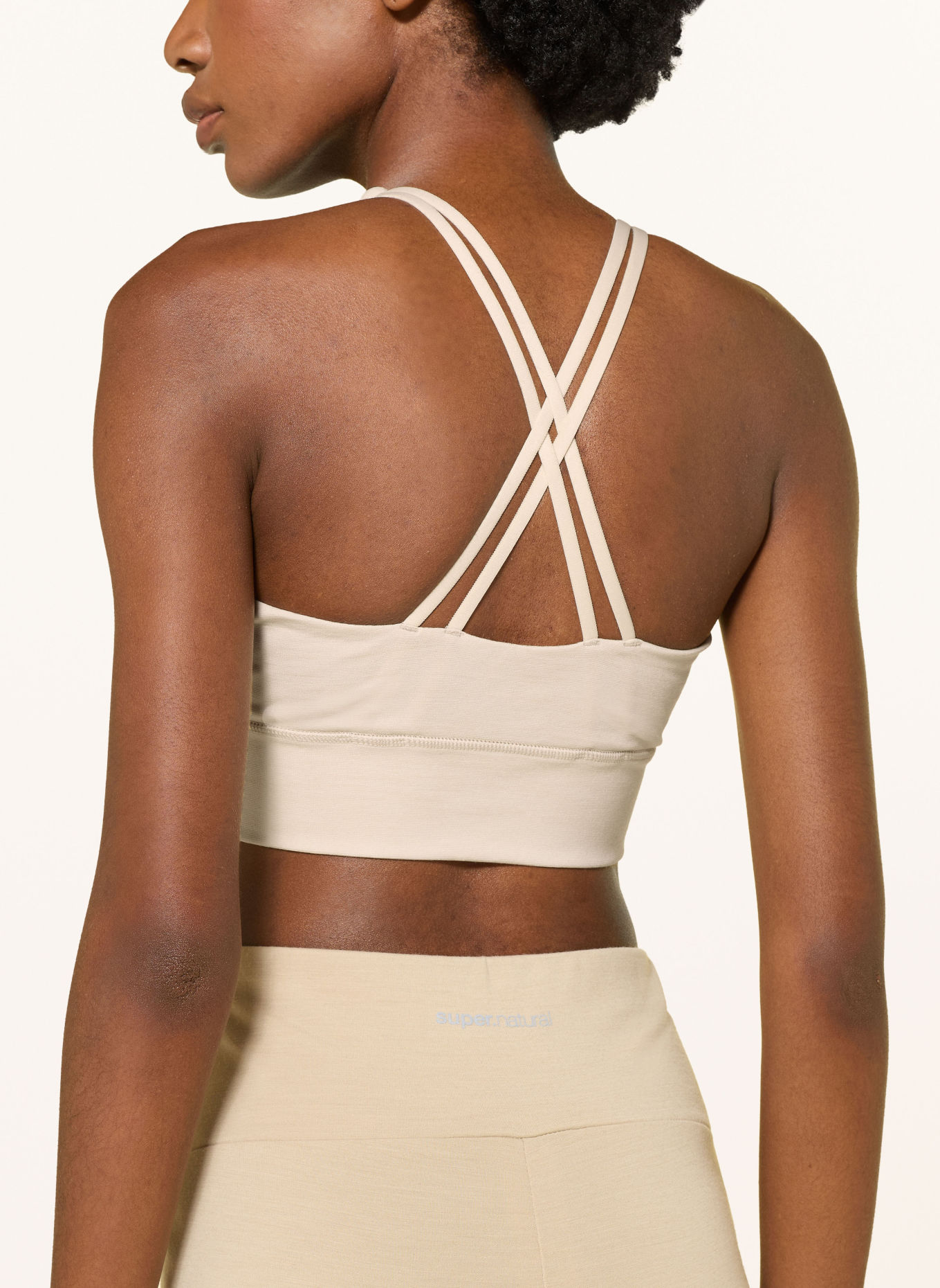 super.natural Haut fonctionnel court ALL DAY SUPER en laine mérinos: BEIGE