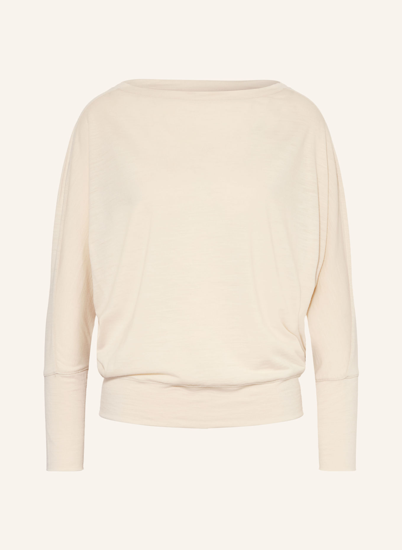 super.natural KULA Performance Shirt with Merino Wool: CREAM