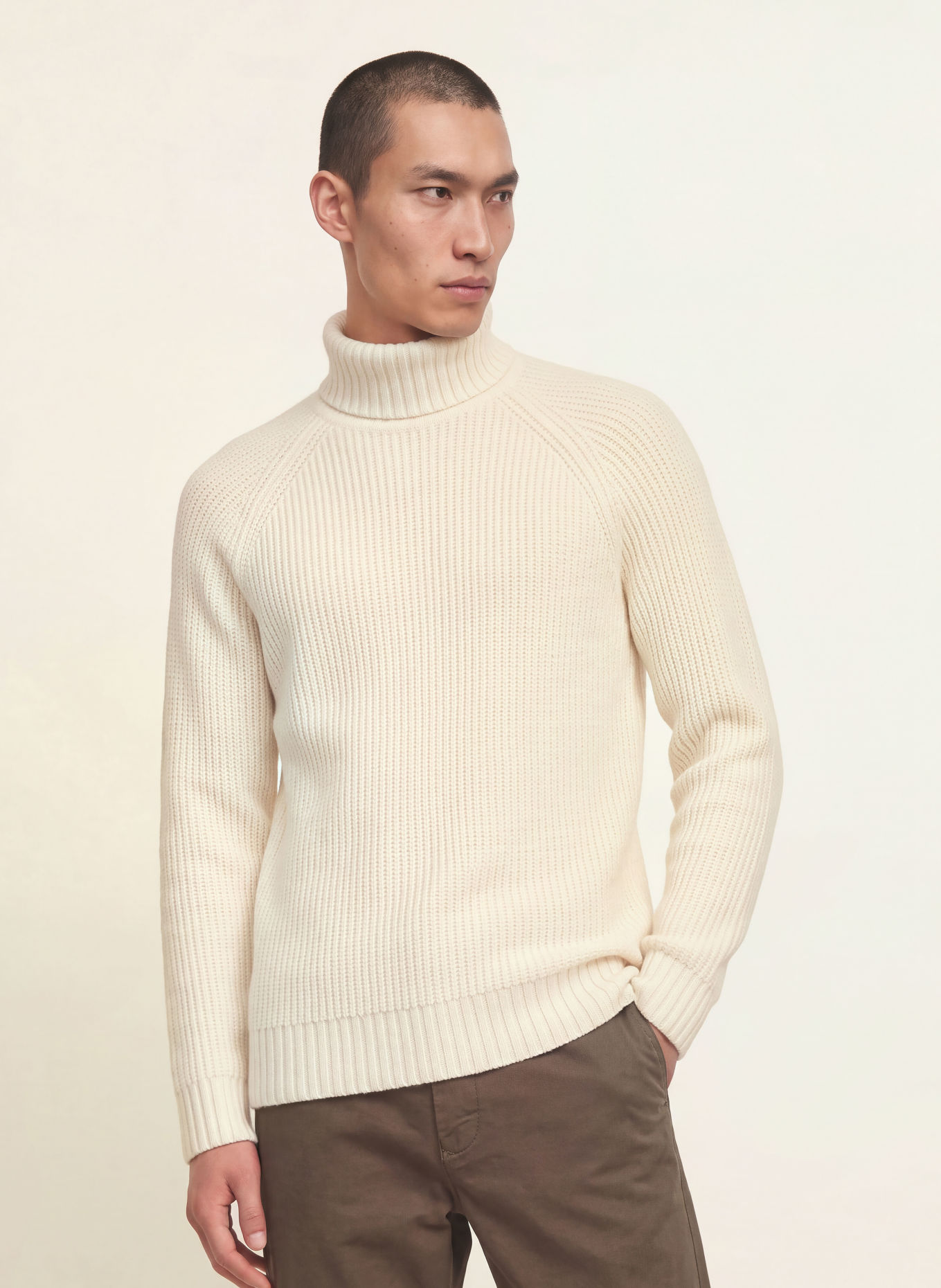 NOWADAYS Turtleneck sweater: ECRU