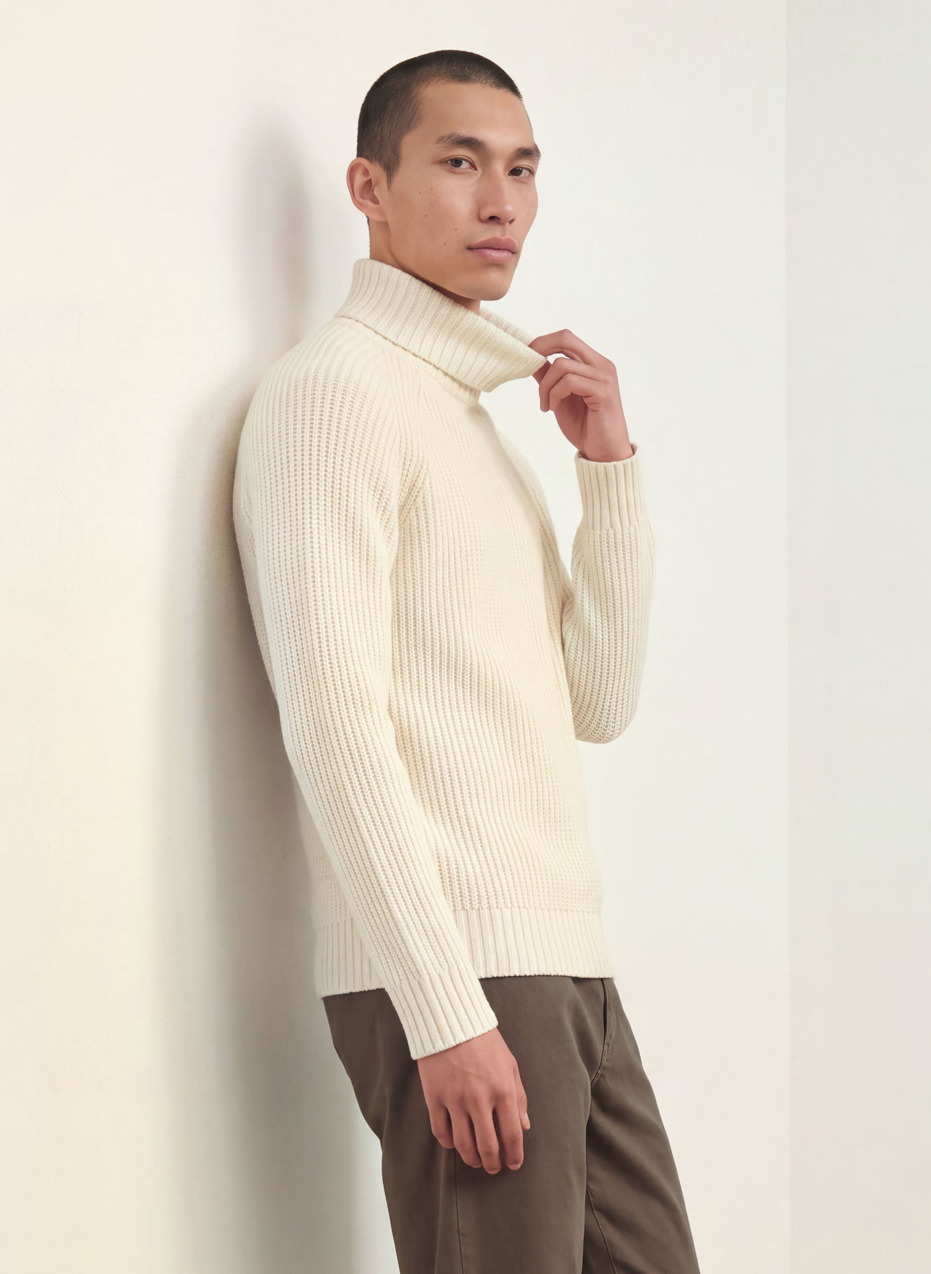 NOWADAYS Turtleneck sweater: ECRU