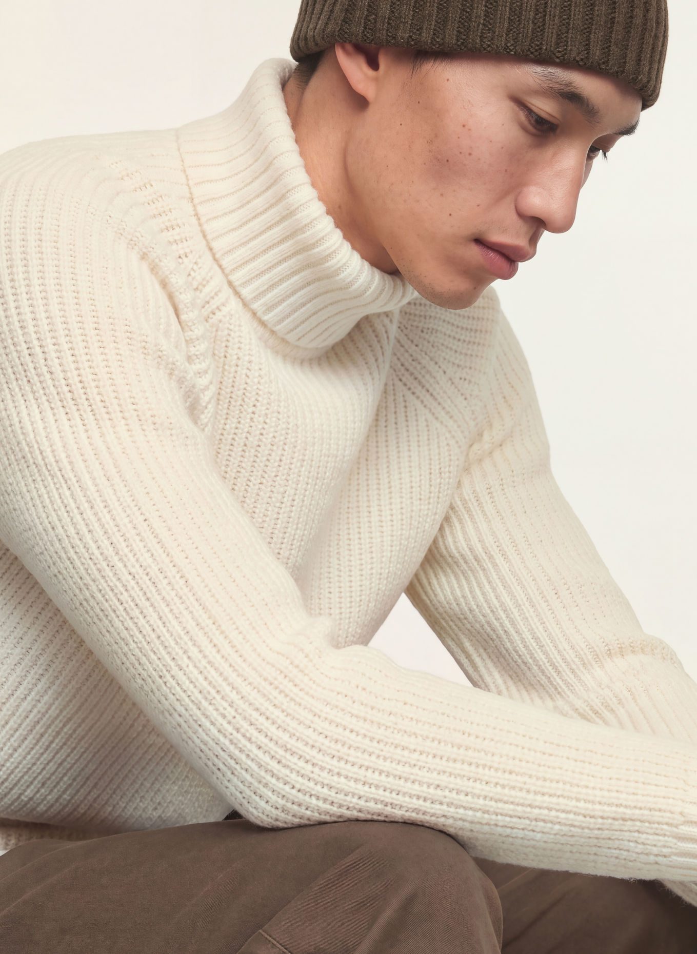 NOWADAYS Turtleneck sweater: ECRU