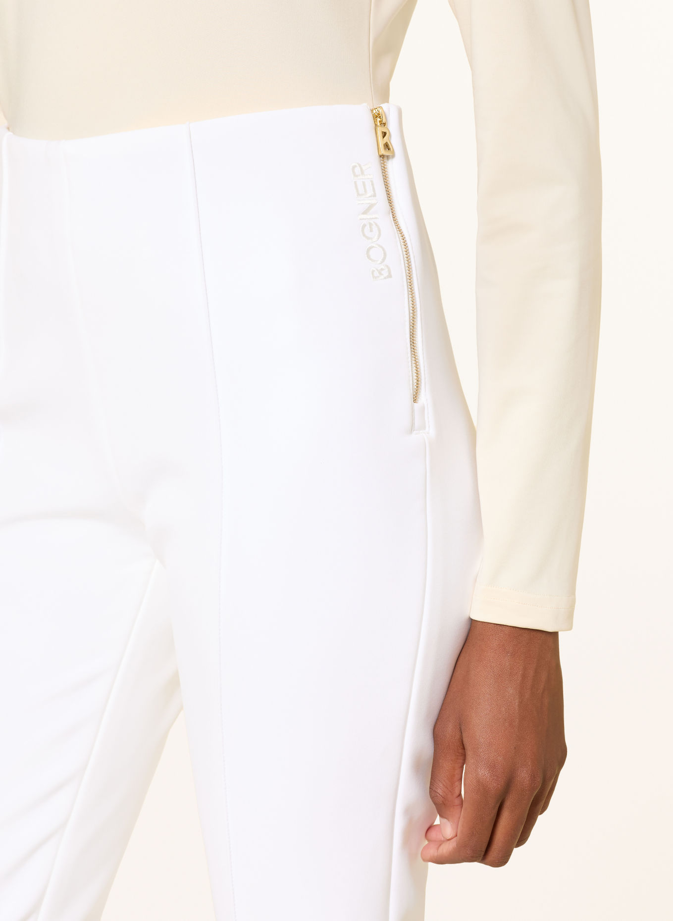 BOGNER ELAINE Stirrup ski pants: WHITE