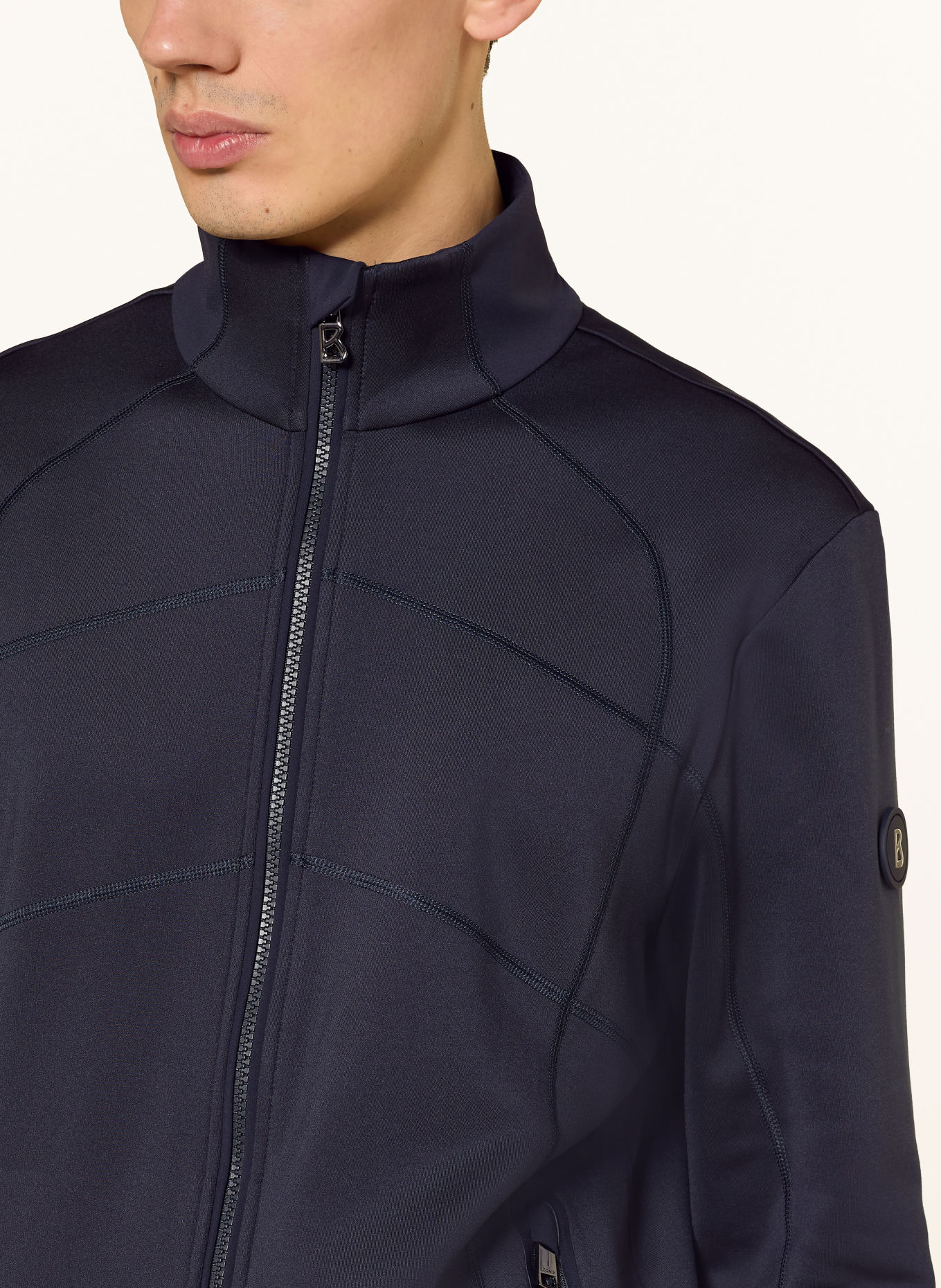 BOGNER Midlayer-jas HAYO: DONKERBLAUW