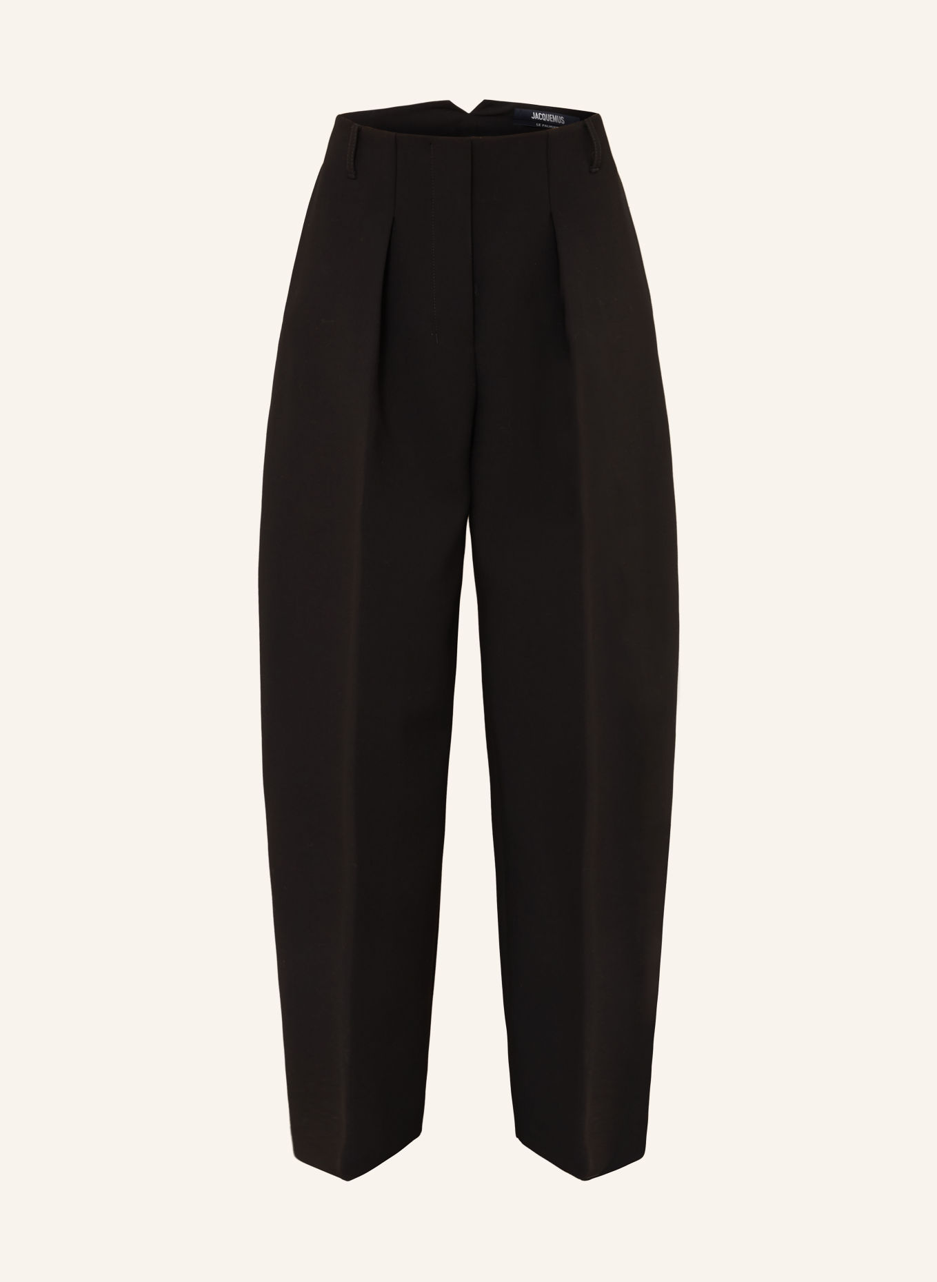 JACQUEMUS Spodnie LE PANTALON OVALO: CZARNY