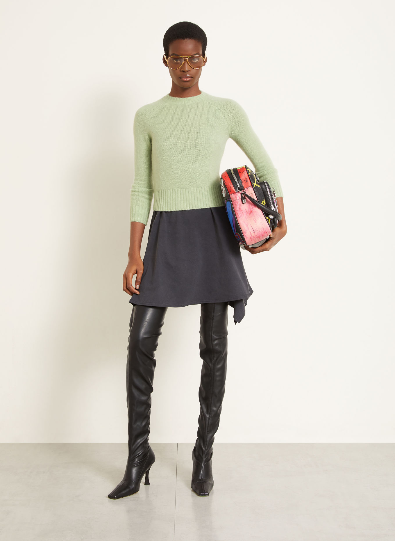 Acne Studios Cashmere Sweaters: LIGHT GREEN