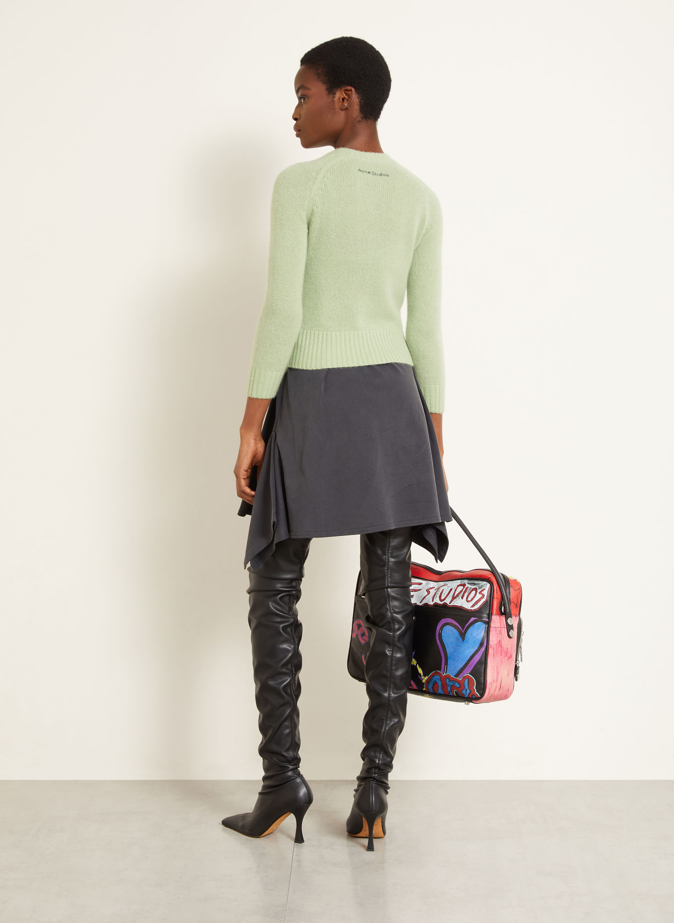 Acne Studios Cashmere Sweaters: LIGHT GREEN