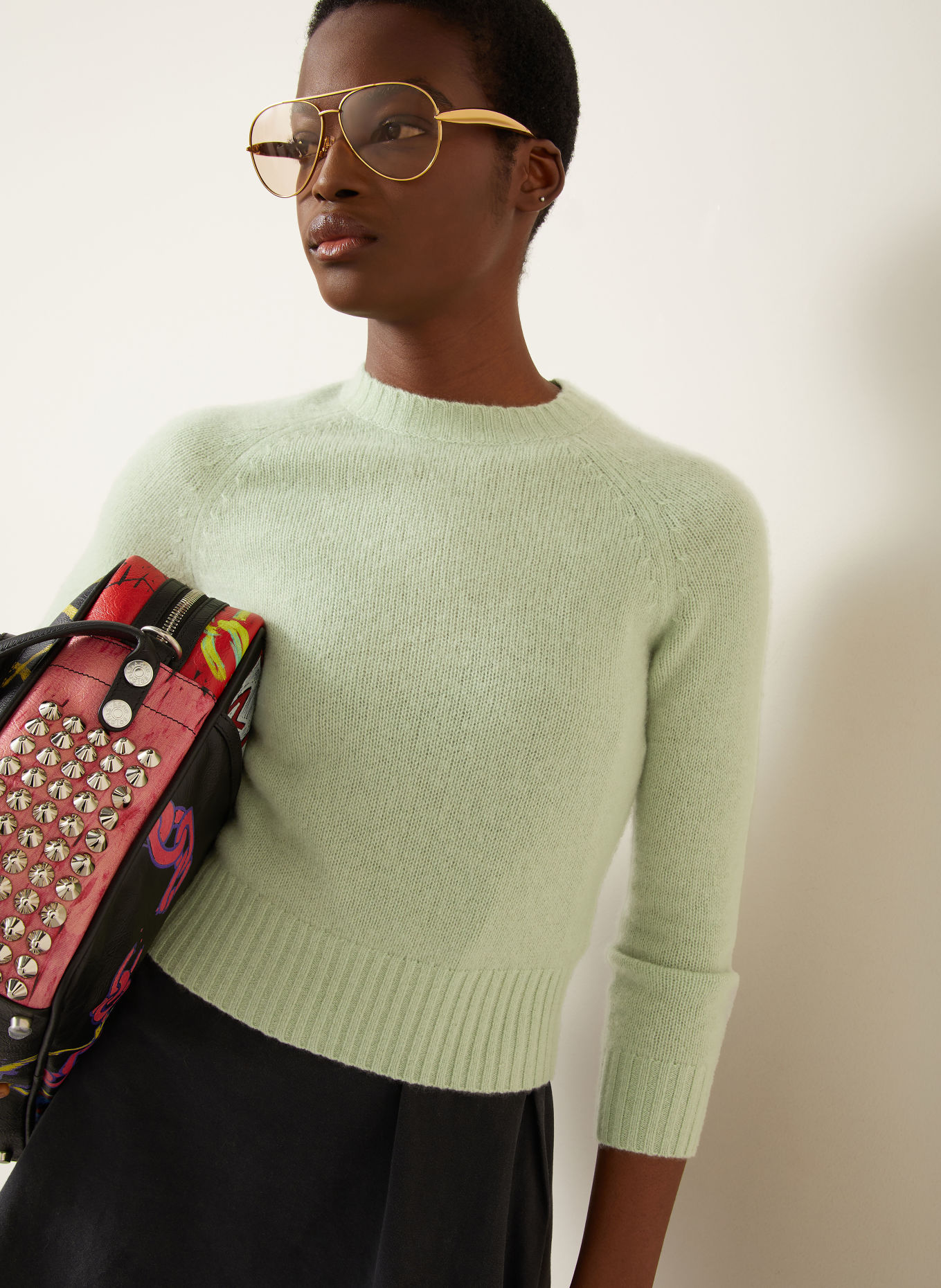 Acne Studios Cashmere Sweaters: LIGHT GREEN