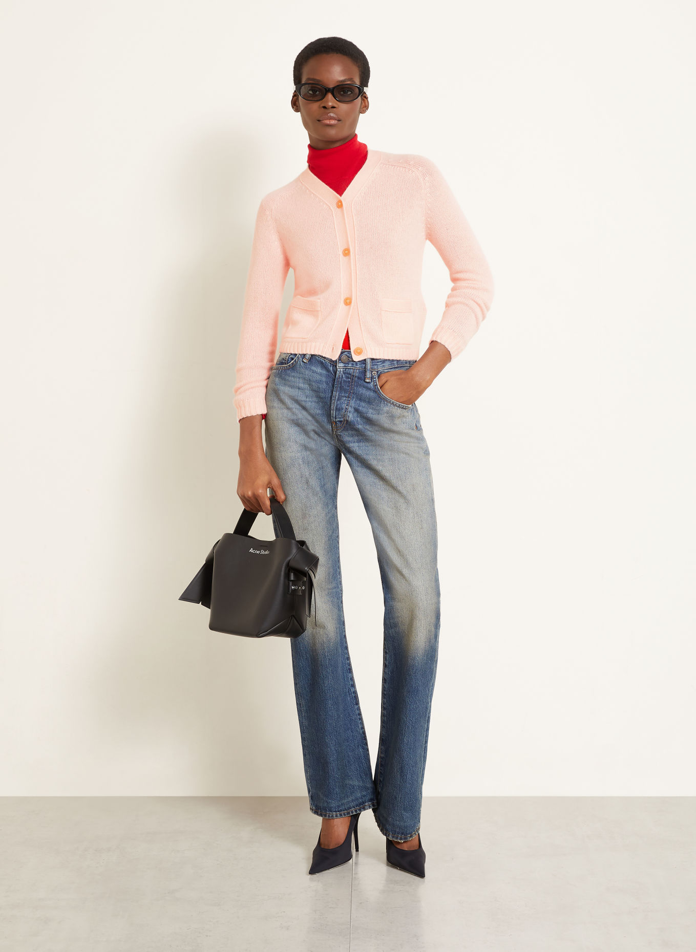 Acne Studios Cashmere cardigan: LIGHT PINK