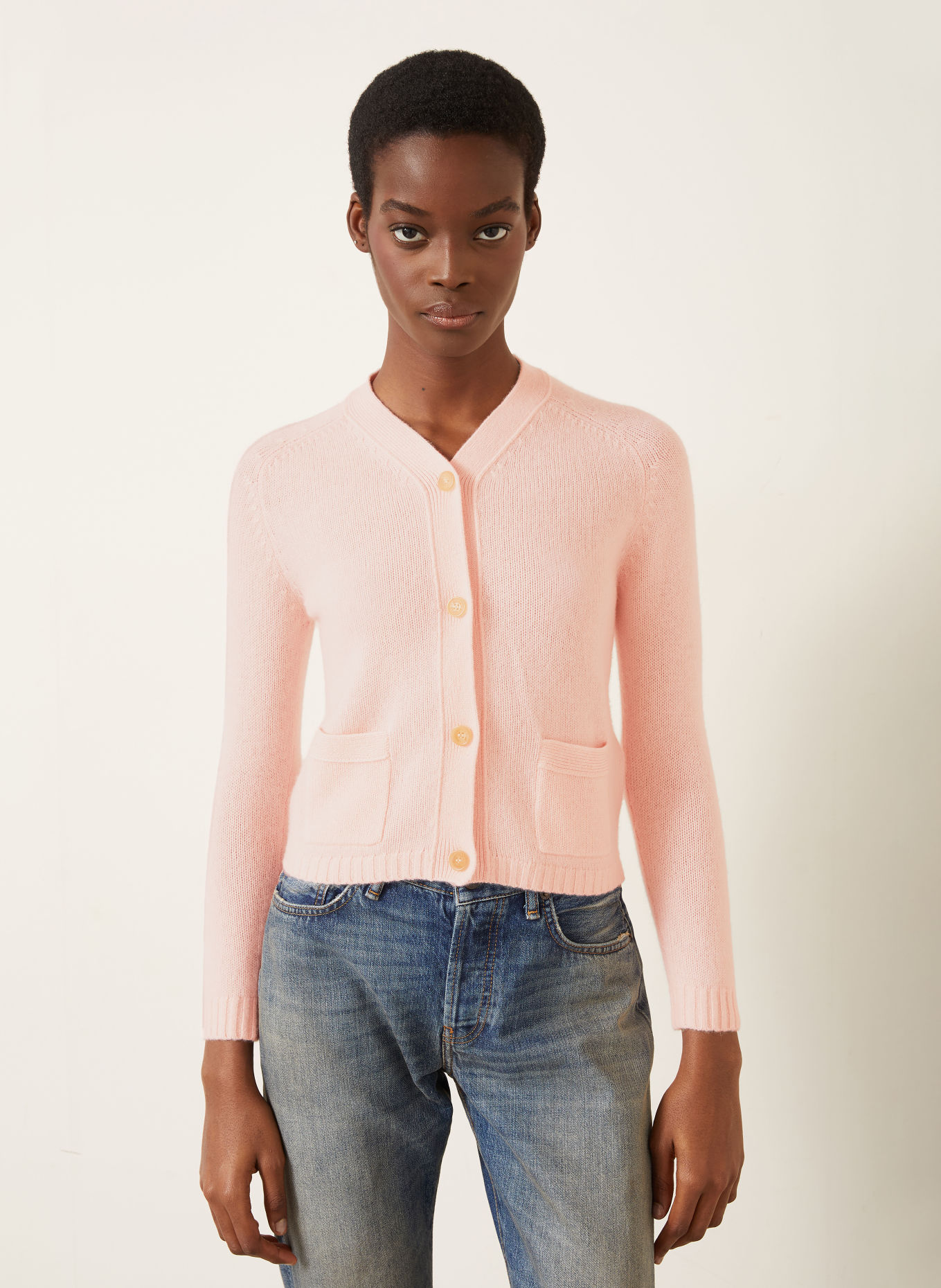 Acne Studios Cashmere cardigan: LIGHT PINK
