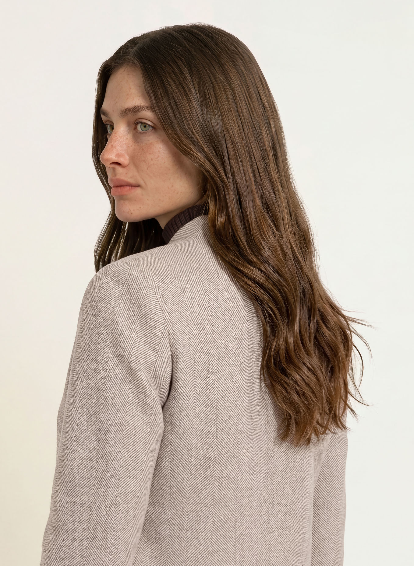 Calvin Klein Kastenjacke: BRAUN / BEIGE