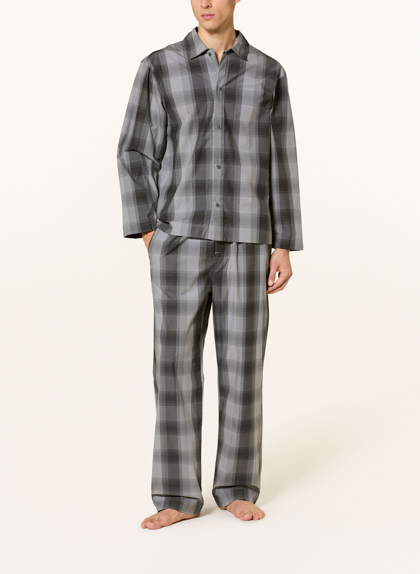 Calvin Klein Pajamas: GRAY / BLACK