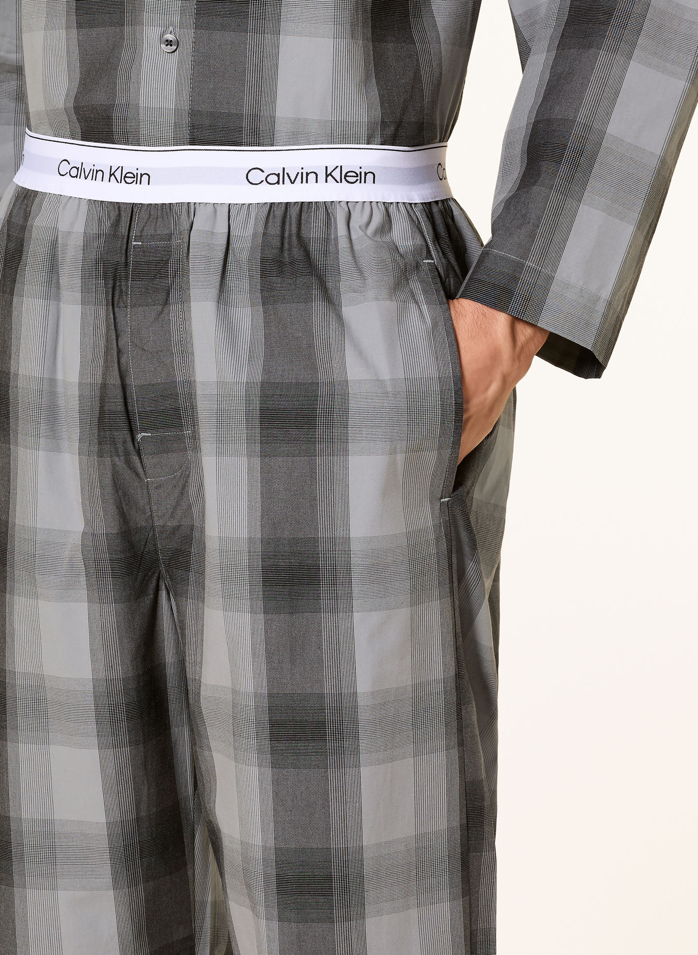 Calvin Klein Pajamas: GRAY / BLACK