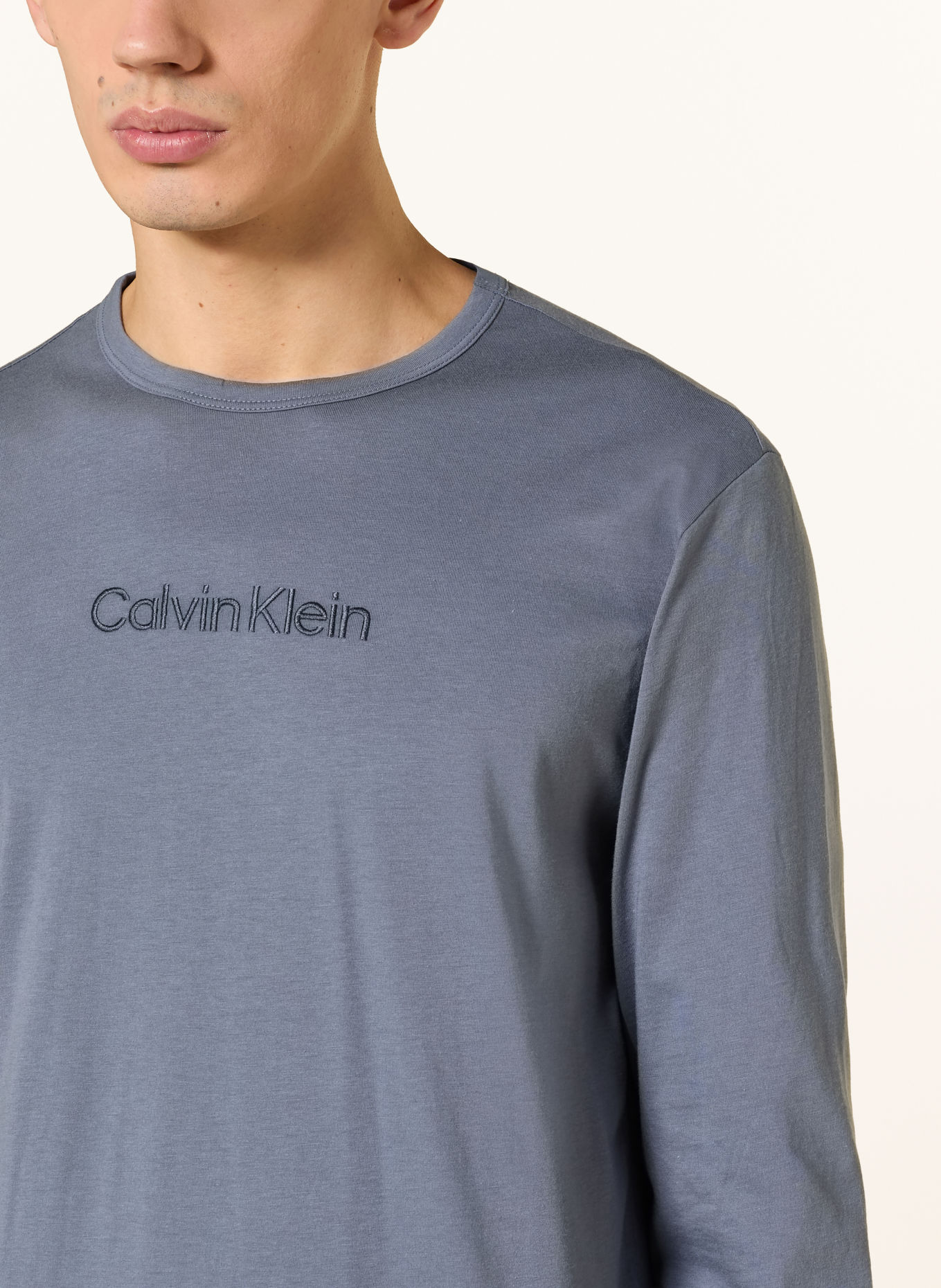Calvin Klein Schlafanzug HOLIDAY mit Geschenkbox: BLAUGRAU